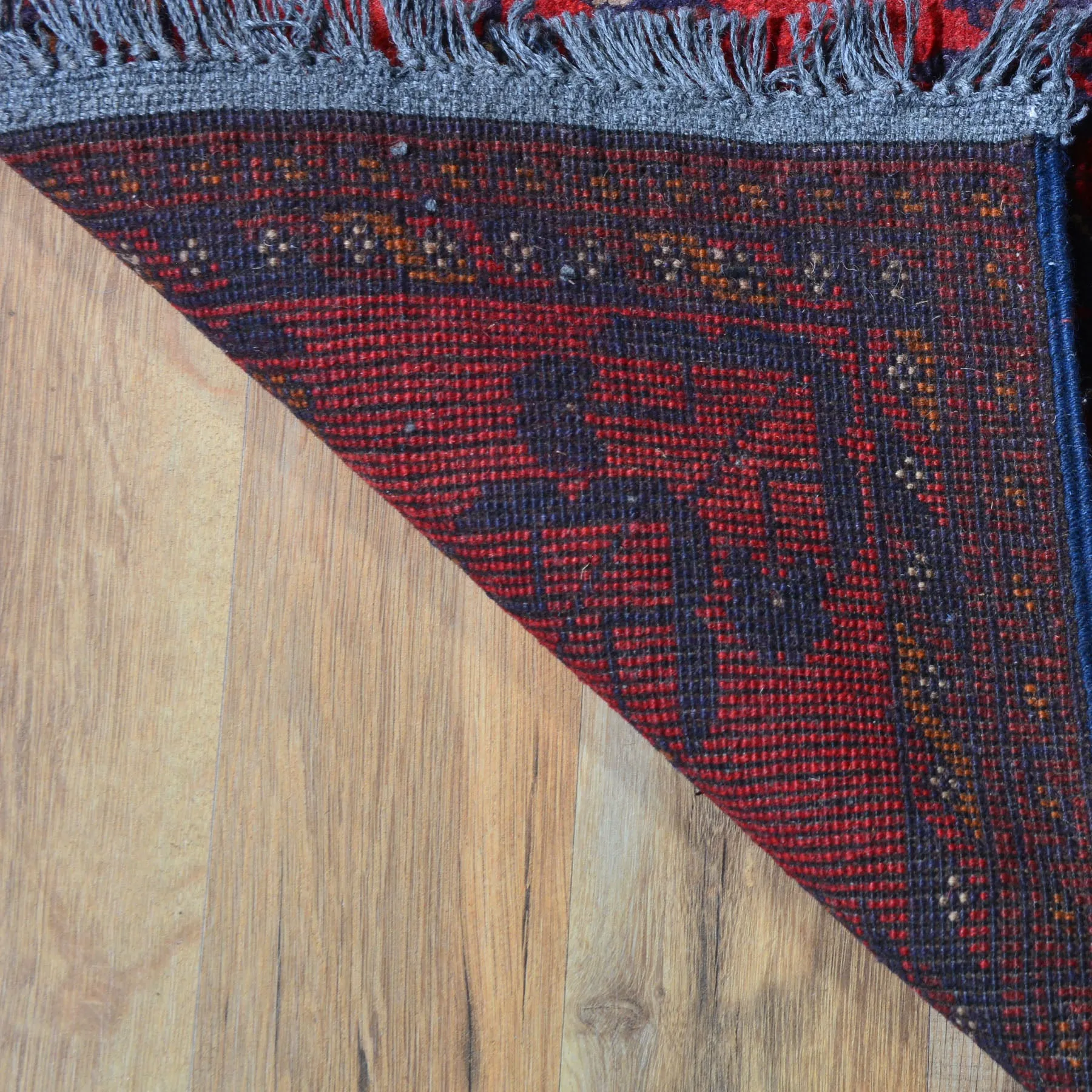 Hand-Knotted Oriental Tribal Turkoman Handmade 100% Wool Rug (Size 1.8 X 3.7) Cwral-7968
