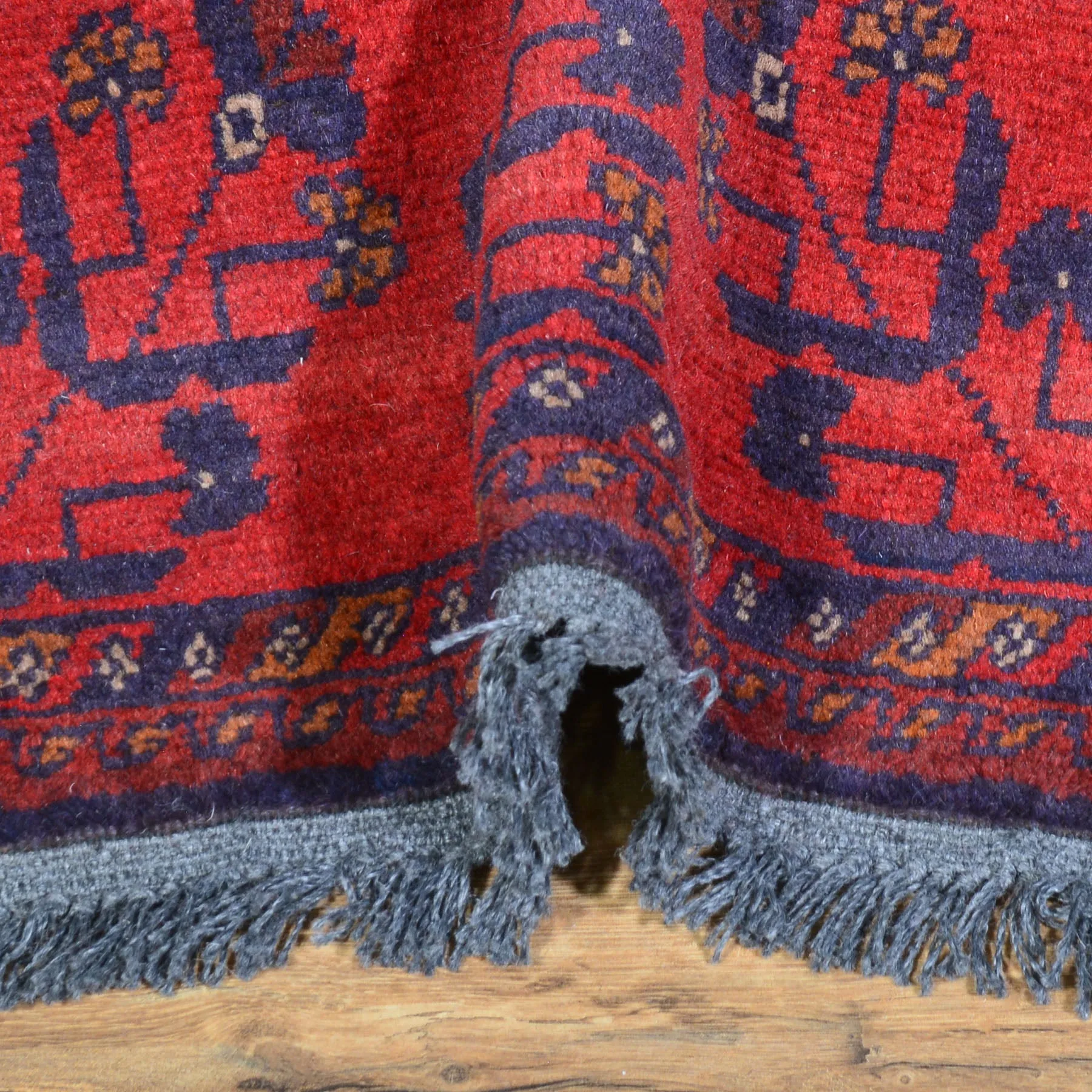 Hand-Knotted Oriental Tribal Turkoman Handmade 100% Wool Rug (Size 1.8 X 3.7) Cwral-7968