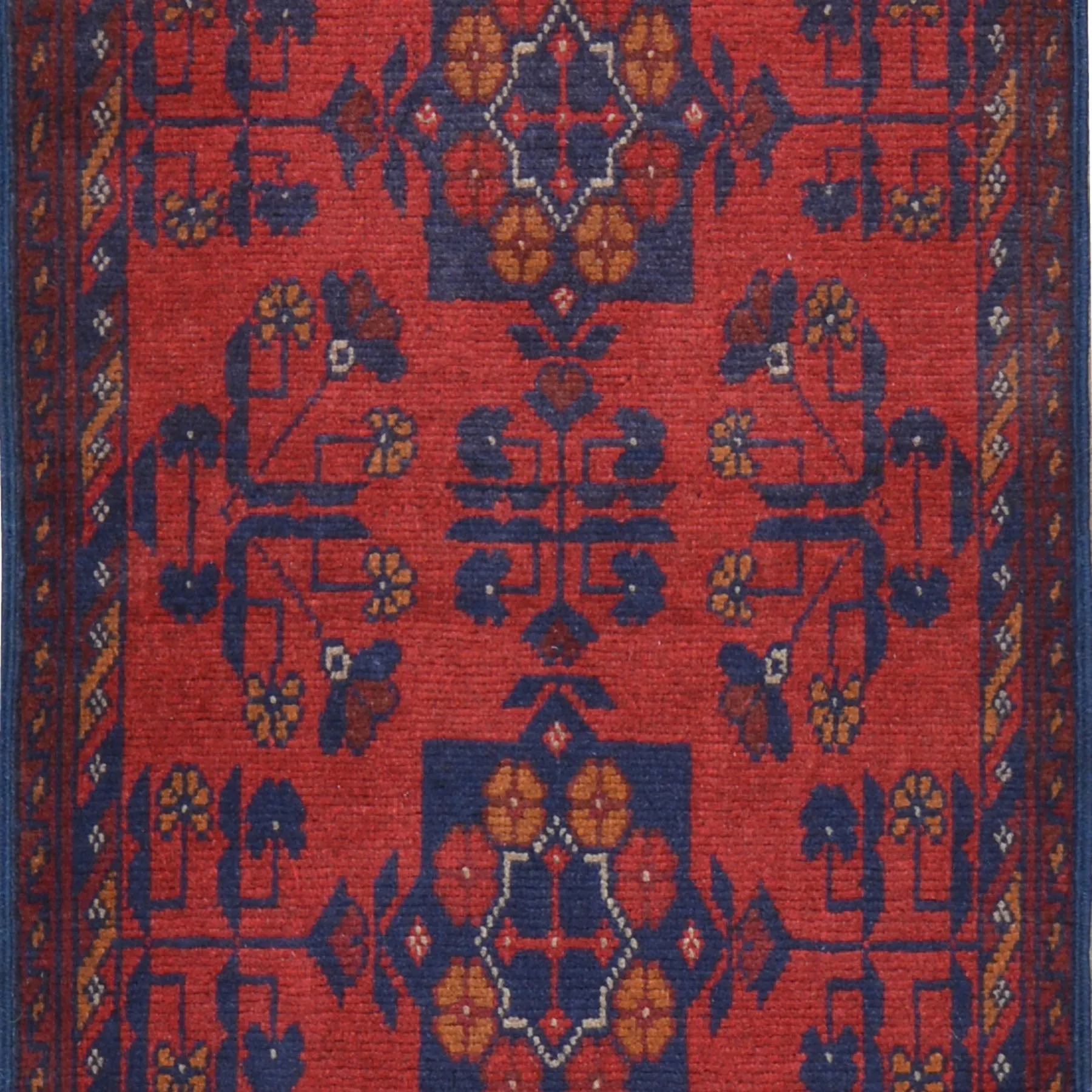 Hand-Knotted Oriental Tribal Turkoman Handmade 100% Wool Rug (Size 1.8 X 3.7) Cwral-7968