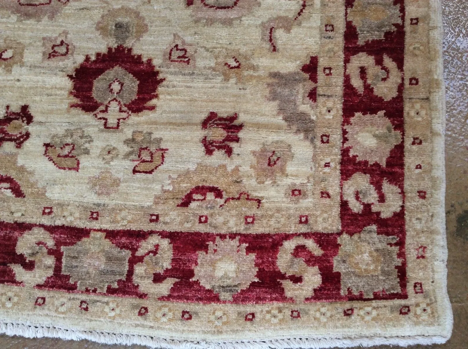 Hand-Knotted Oushak Design Chobi Rug Traditional 100% Wool (Size 3.1 X 9.7) Brrsf-393
