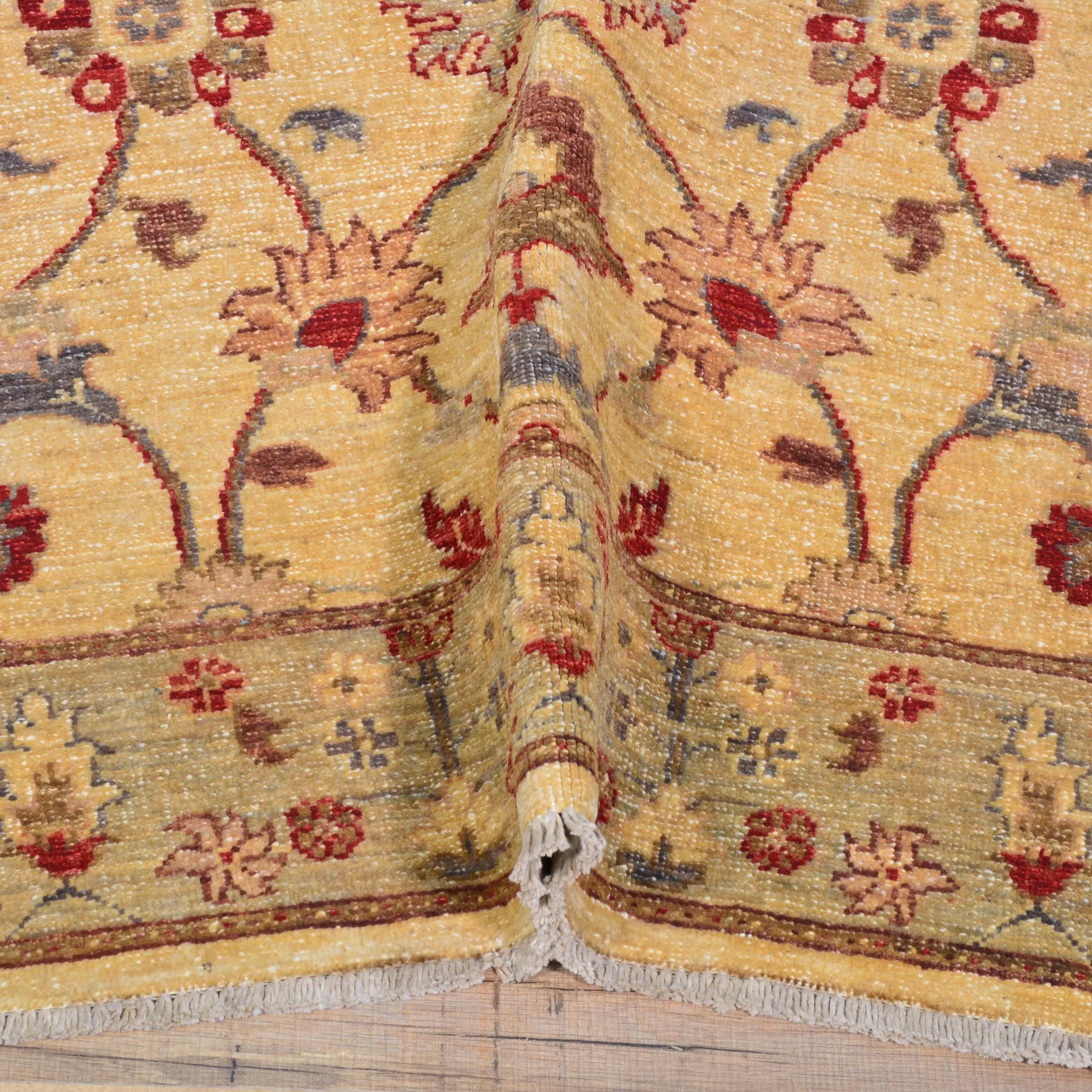 Hand-Knotted  Oushak Traditional Design Wool Chobi Rug (Size 4.1 X 5.8) Brral-597