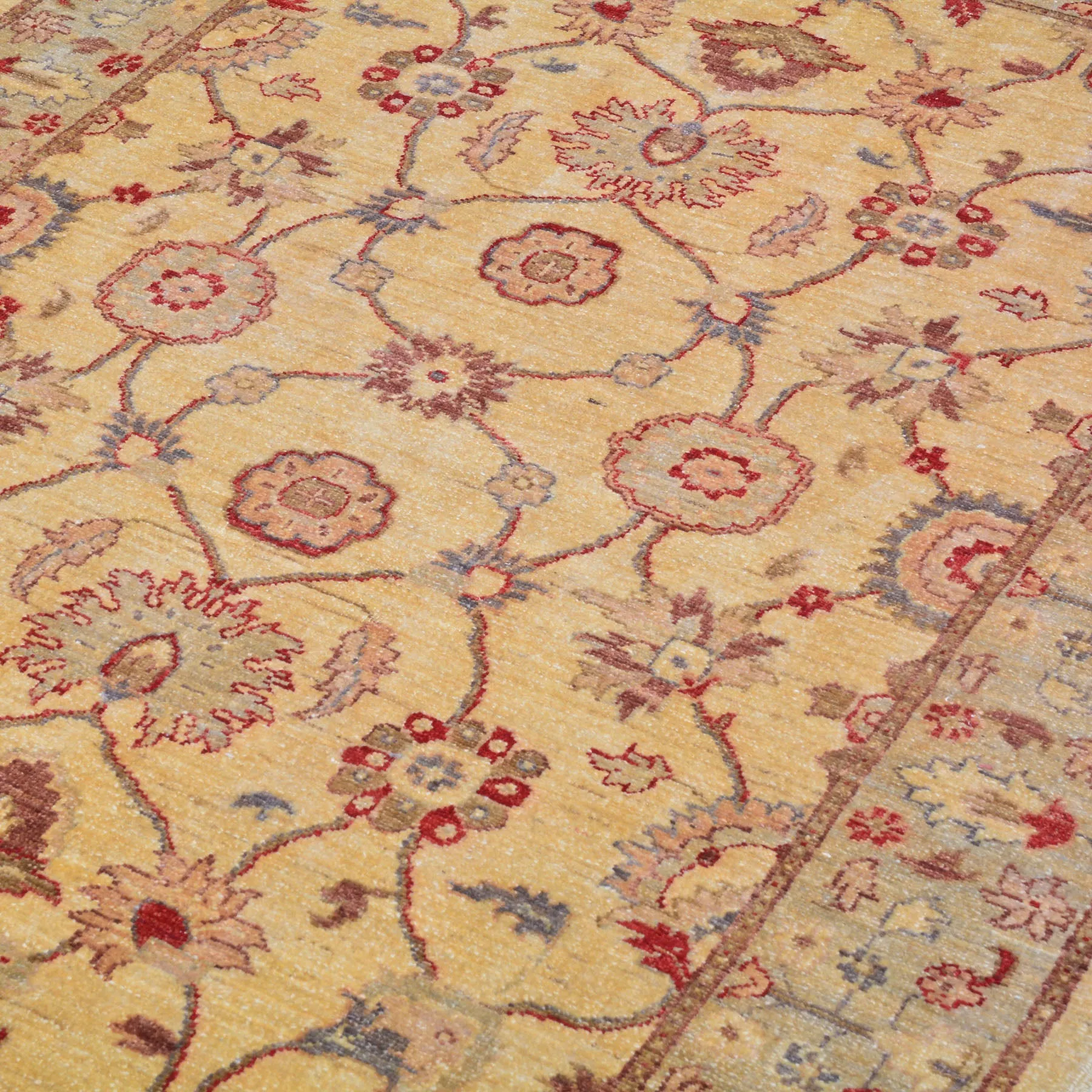 Hand-Knotted  Oushak Traditional Design Wool Chobi Rug (Size 4.1 X 5.8) Brral-597