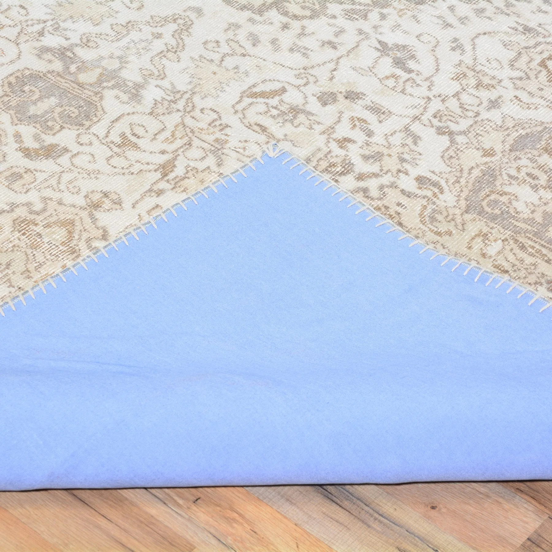 Hand-Knotted Over-dyed Patch Work 100% Wool Rug (Size 8.0 X 10.1) Brral-6165