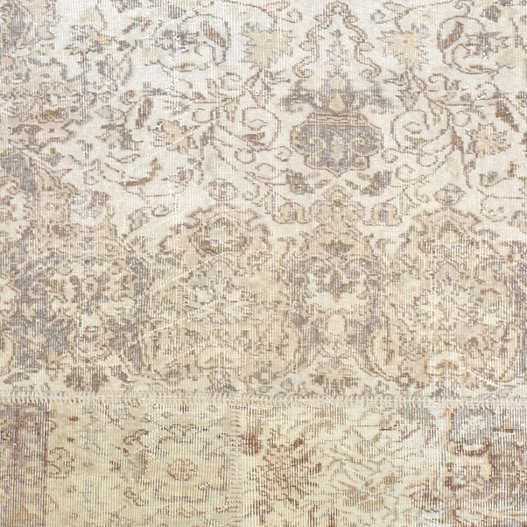 Hand-Knotted Over-dyed Patch Work 100% Wool Rug (Size 8.0 X 10.1) Brral-6165