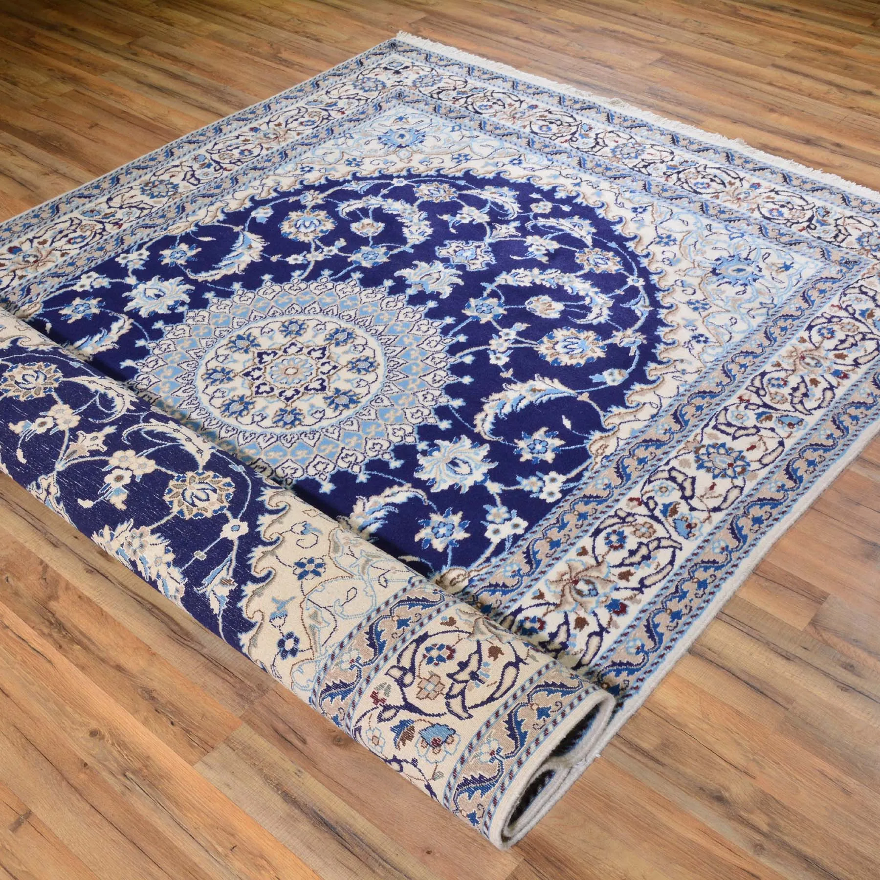 Hand-Knotted Persian Handmade Tribal Nain Design Rug (Size 6.0 X 9.0) Cwral-315