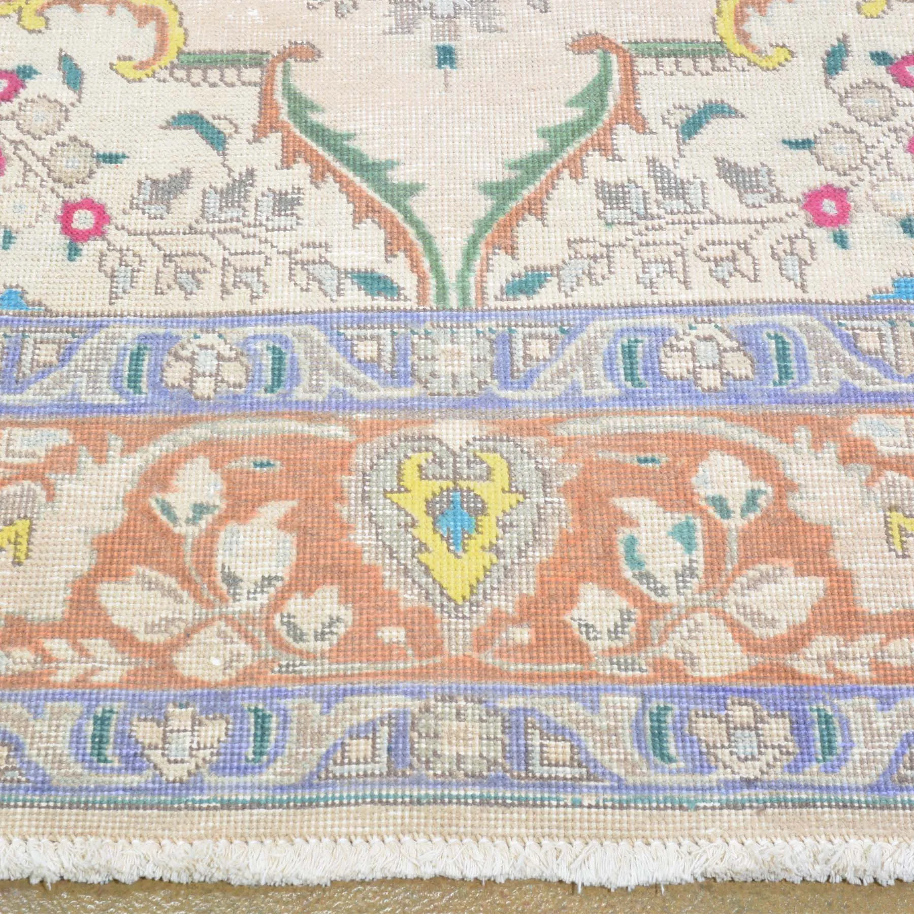 Hand-Knotted Persian Low Pile Wool Handmade Rug (Size 6.8 X 9.8) Brrsf-1269