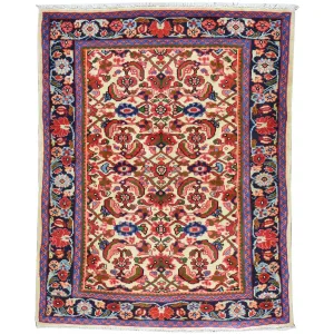 Hand-Knotted Persian Tribal Design Handmade Wool Rug (Size 3.4 X 4.4) Cwral-7749