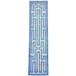 Hand-Knotted Peshawar Chobi Handmade Wool Southwestern Design Rug (Size 2.5 X 9.7) Cwral-9885