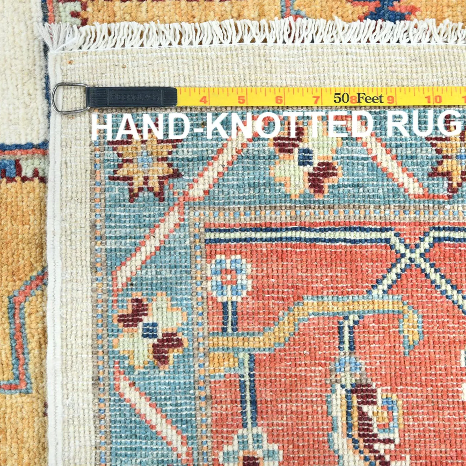 Hand-Knotted Peshawar Chobi Heriz Design Handmade Wool Rug (Size 7.11 X 10.3) Cwral-9366
