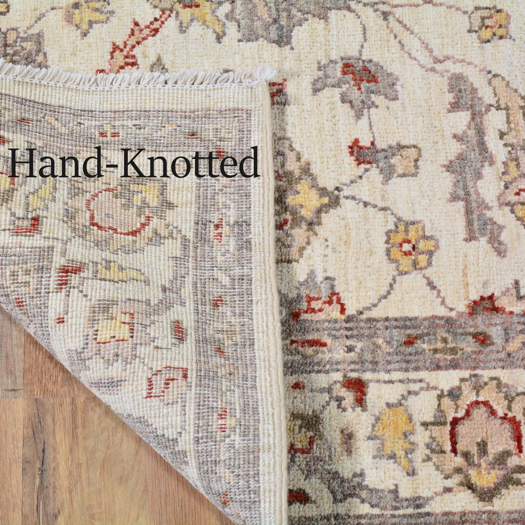 Hand-Knotted Peshawar Chobi Oushak Design Wool Rug (Size 4.0 X 6.0) Cwral-492