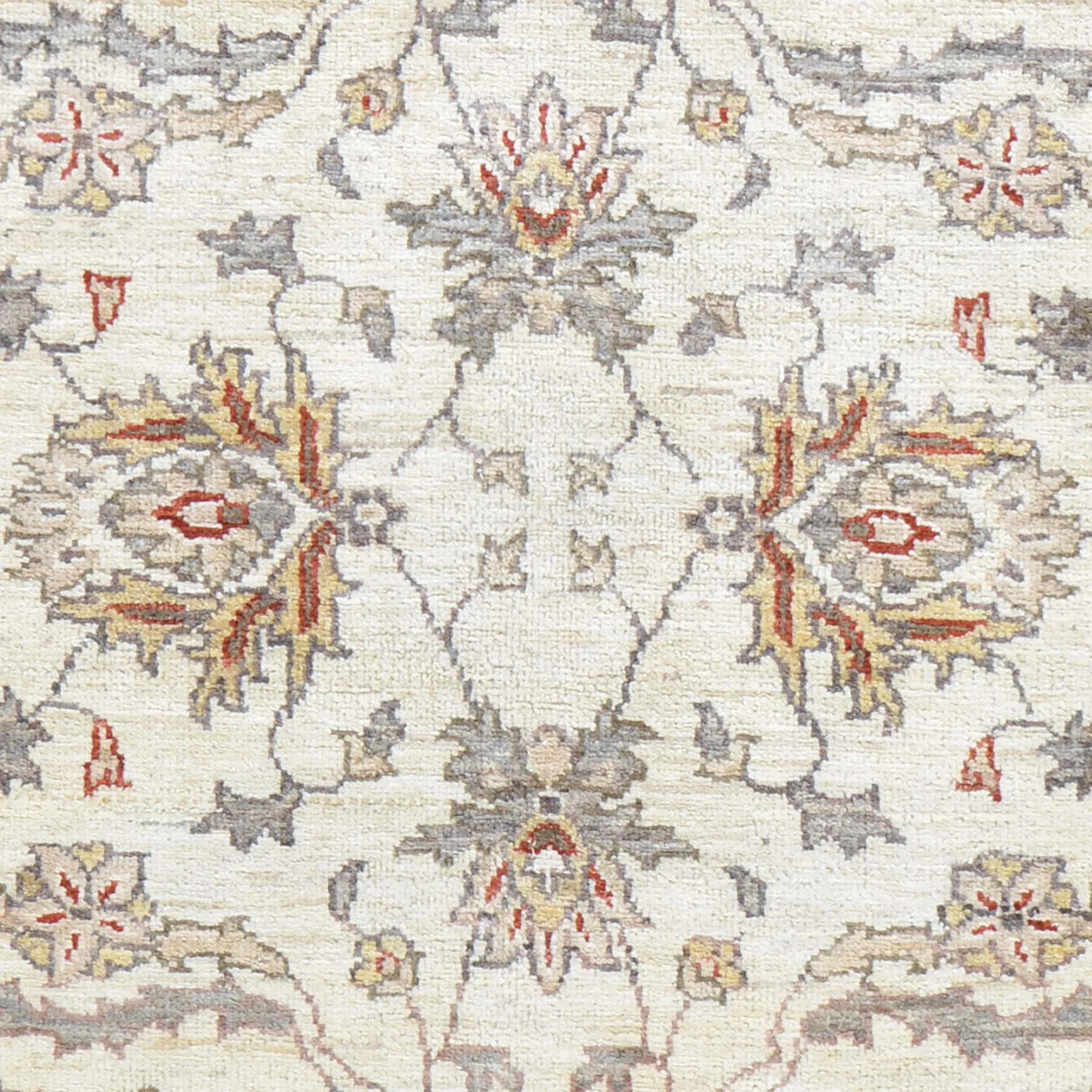 Hand-Knotted Peshawar Chobi Oushak Design Wool Rug (Size 4.0 X 6.0) Cwral-492