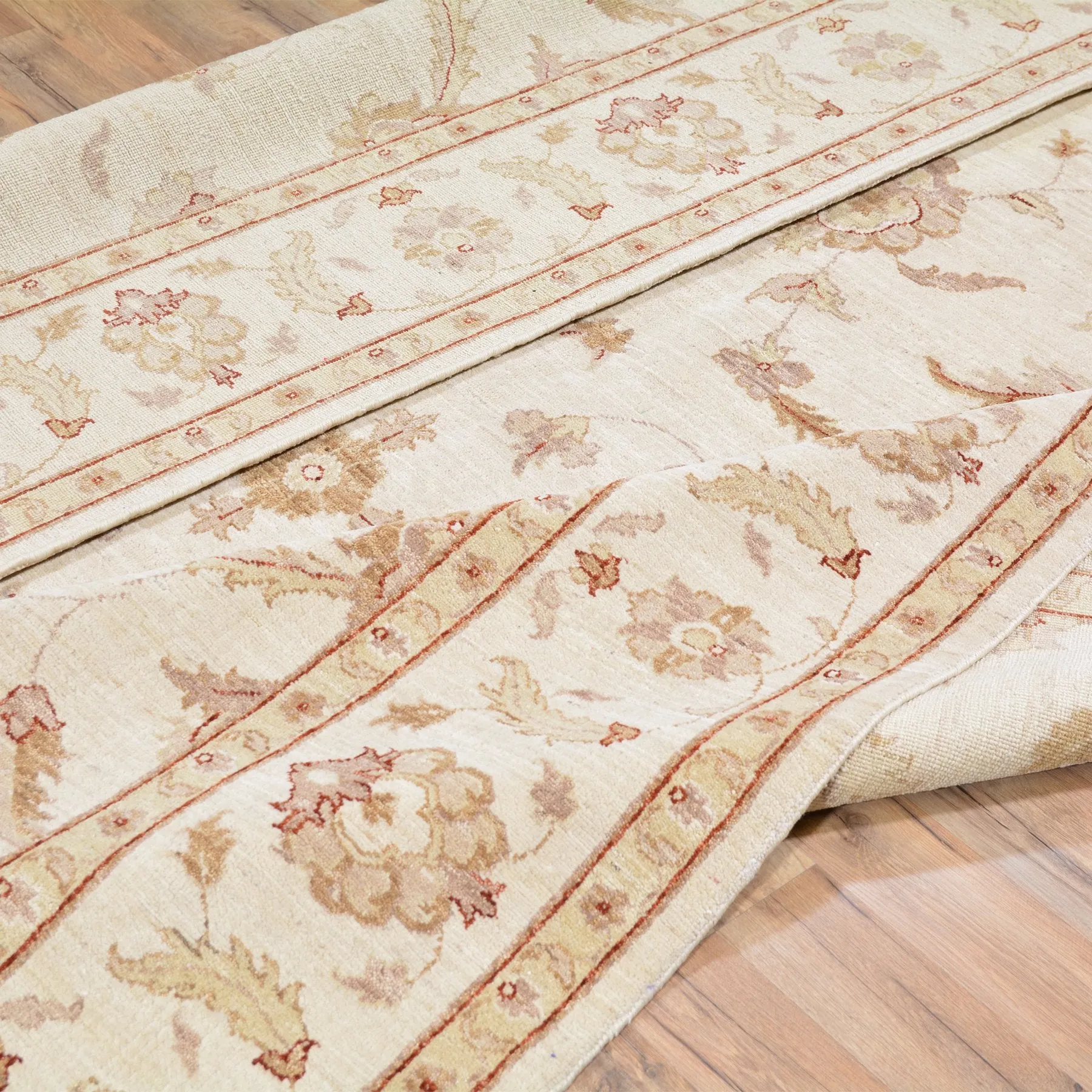 Hand-Knotted Peshawar Chobi Oushak Design Wool Rug (Size 8.0 X 9.8) Brral-2586