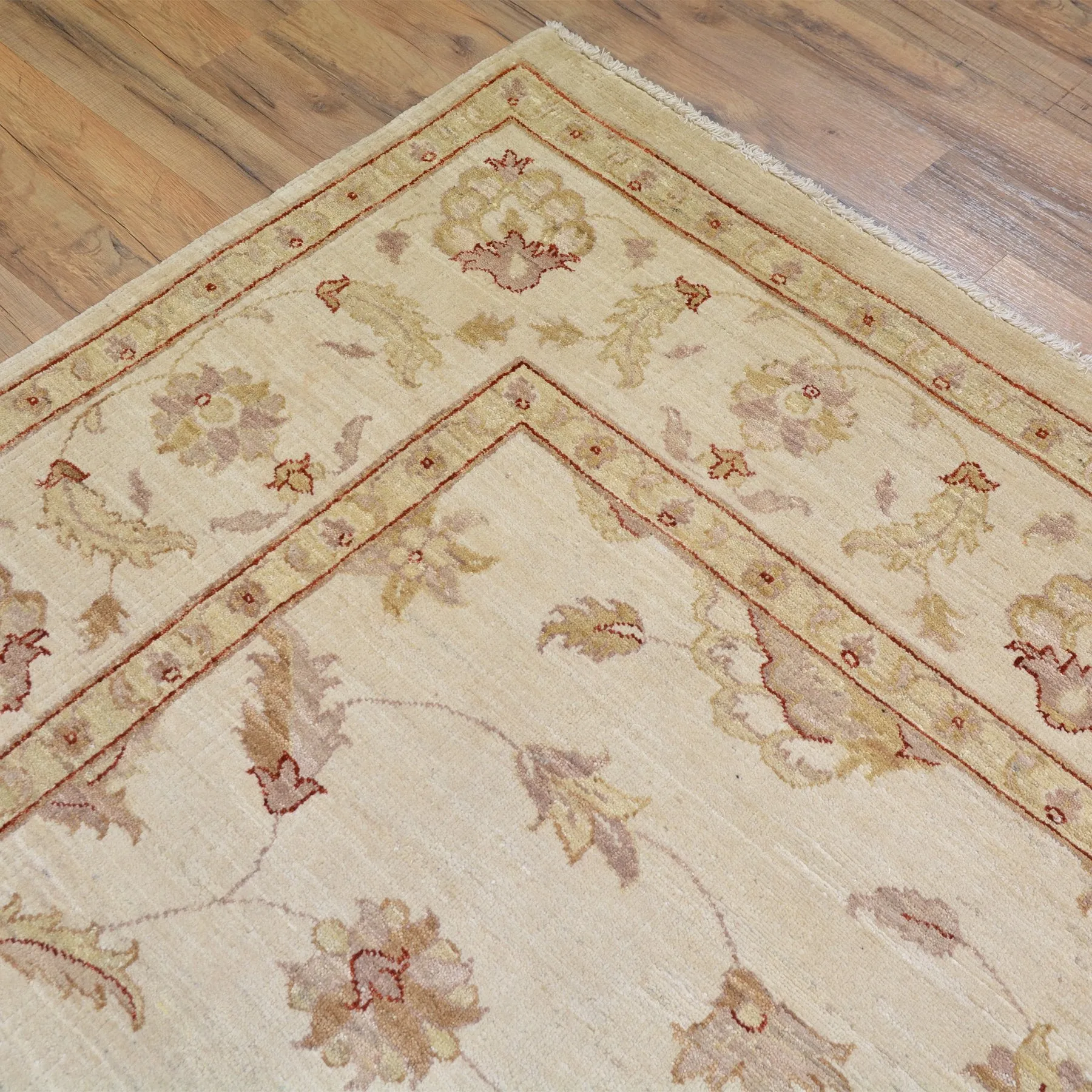 Hand-Knotted Peshawar Chobi Oushak Design Wool Rug (Size 8.0 X 9.8) Brral-2586