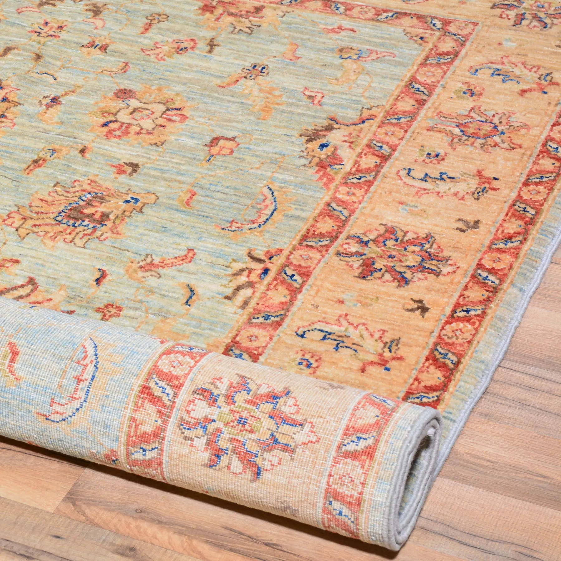 Hand-Knotted Peshawar Chobi Tribal Design Wool Rug (Size 4.8 X 6.7) Brral-750