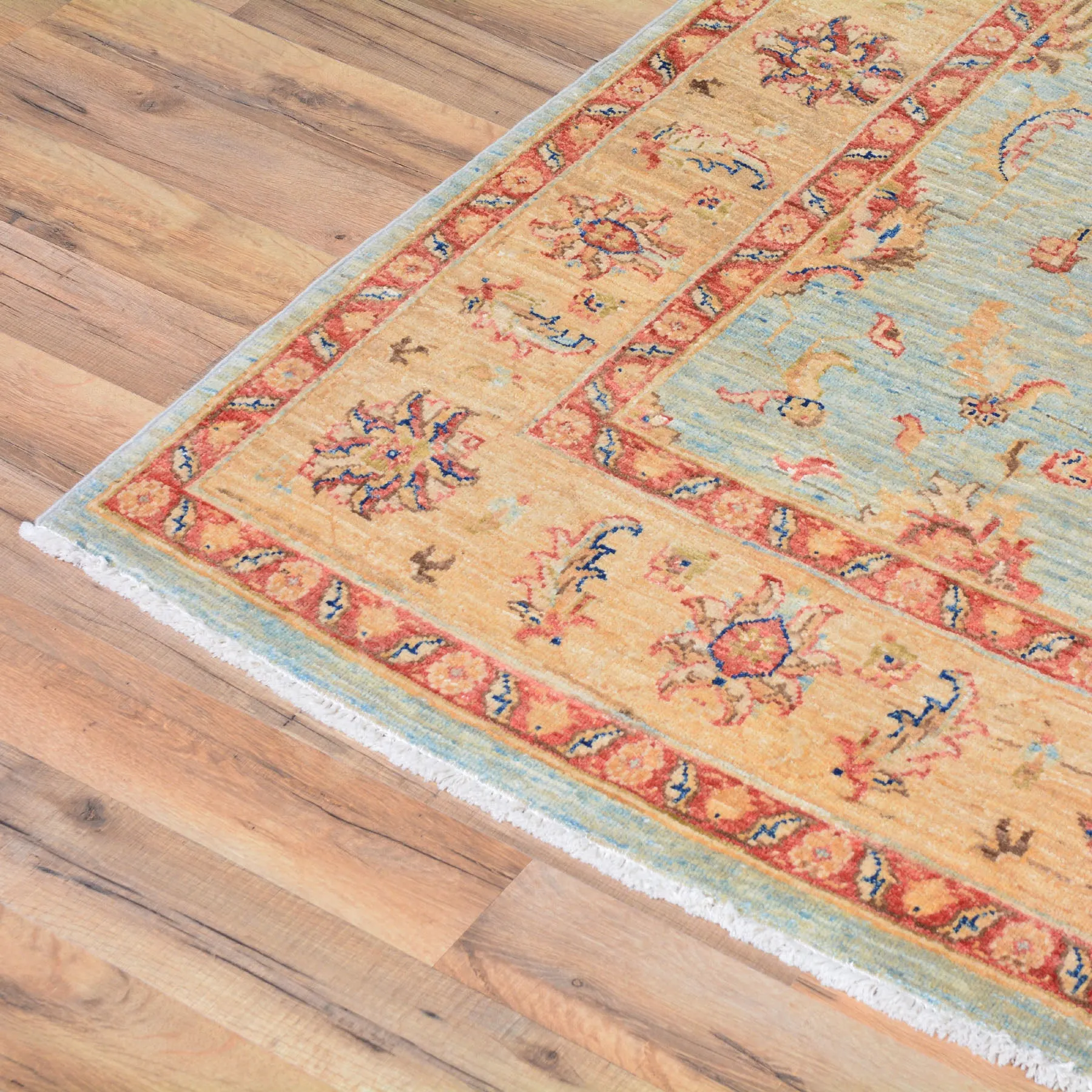 Hand-Knotted Peshawar Chobi Tribal Design Wool Rug (Size 4.8 X 6.7) Brral-750