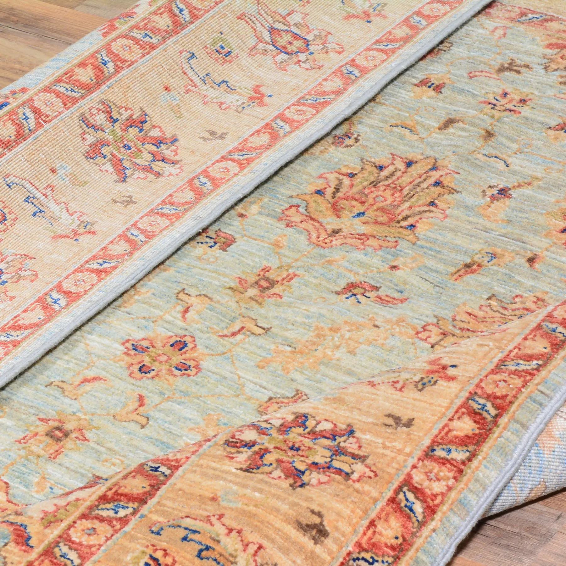 Hand-Knotted Peshawar Chobi Tribal Design Wool Rug (Size 4.8 X 6.7) Brral-750