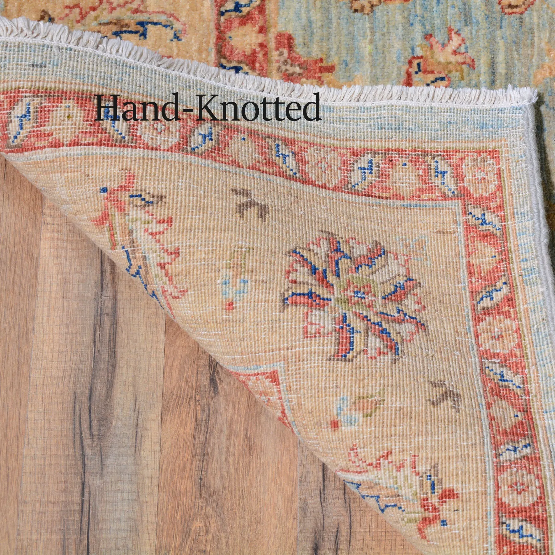 Hand-Knotted Peshawar Chobi Tribal Design Wool Rug (Size 4.8 X 6.7) Brral-750