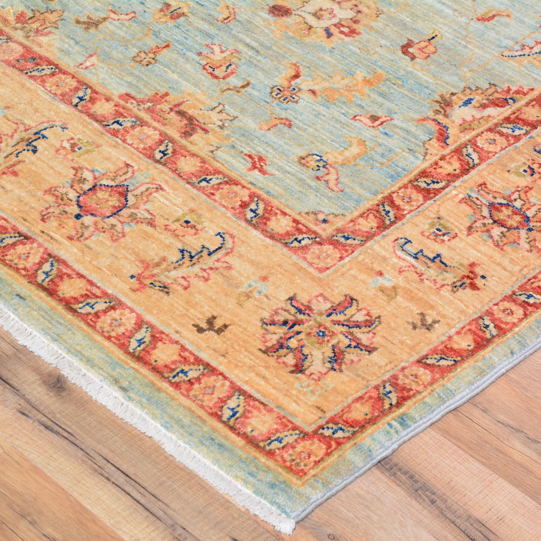 Hand-Knotted Peshawar Chobi Tribal Design Wool Rug (Size 4.8 X 6.7) Brral-750