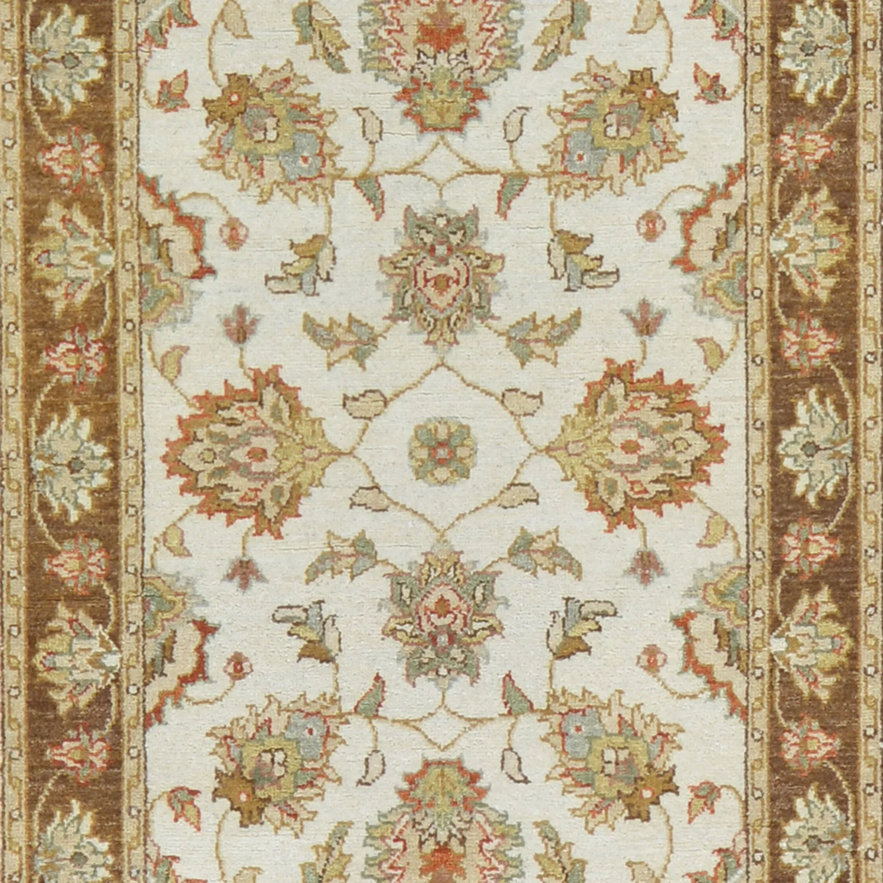 Hand-Knotted Peshawar Chobi Tribal Handmade 100% Wool Rug (Size 2.6 X 12.0) Cwrsf-402