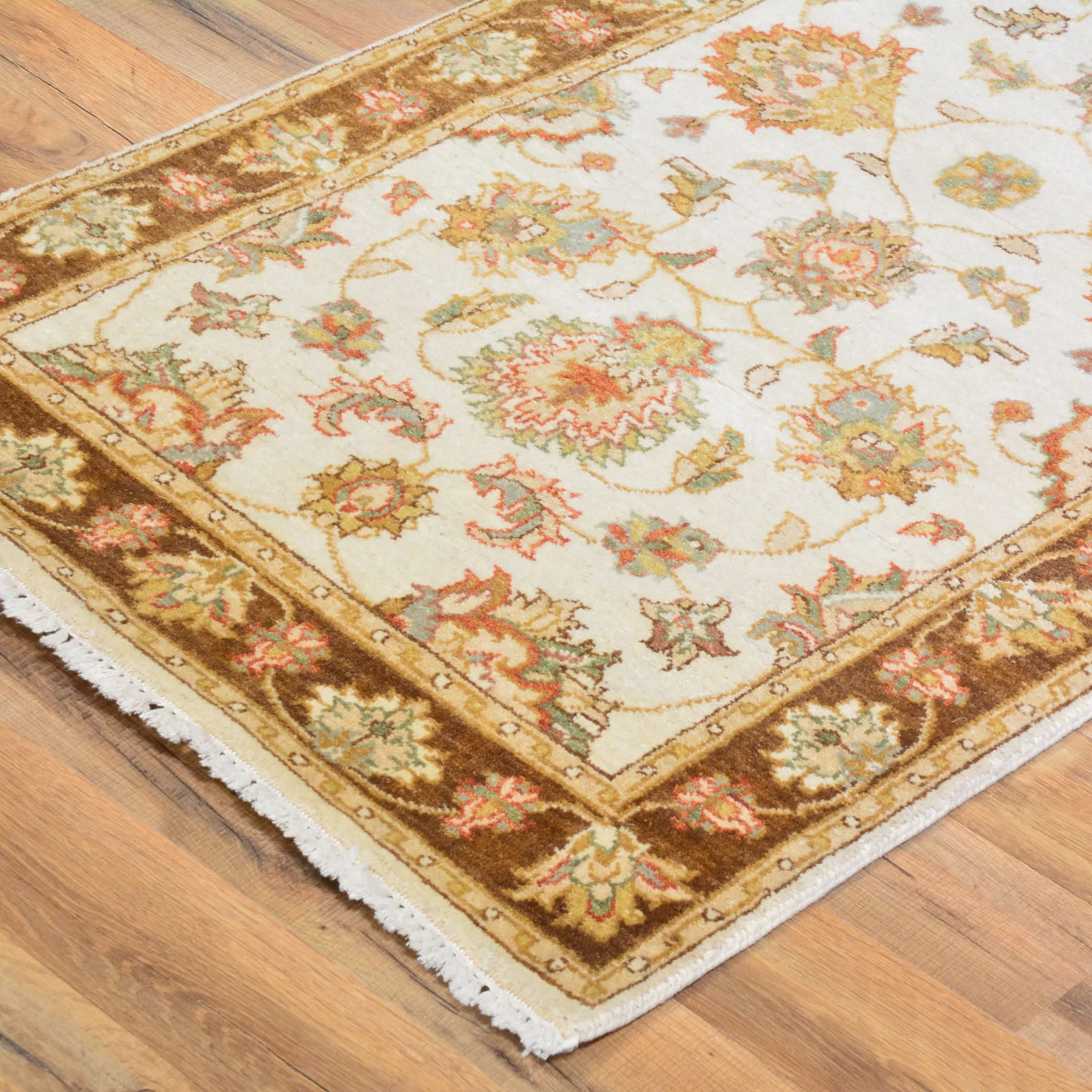 Hand-Knotted Peshawar Chobi Tribal Handmade 100% Wool Rug (Size 2.6 X 12.0) Cwrsf-402