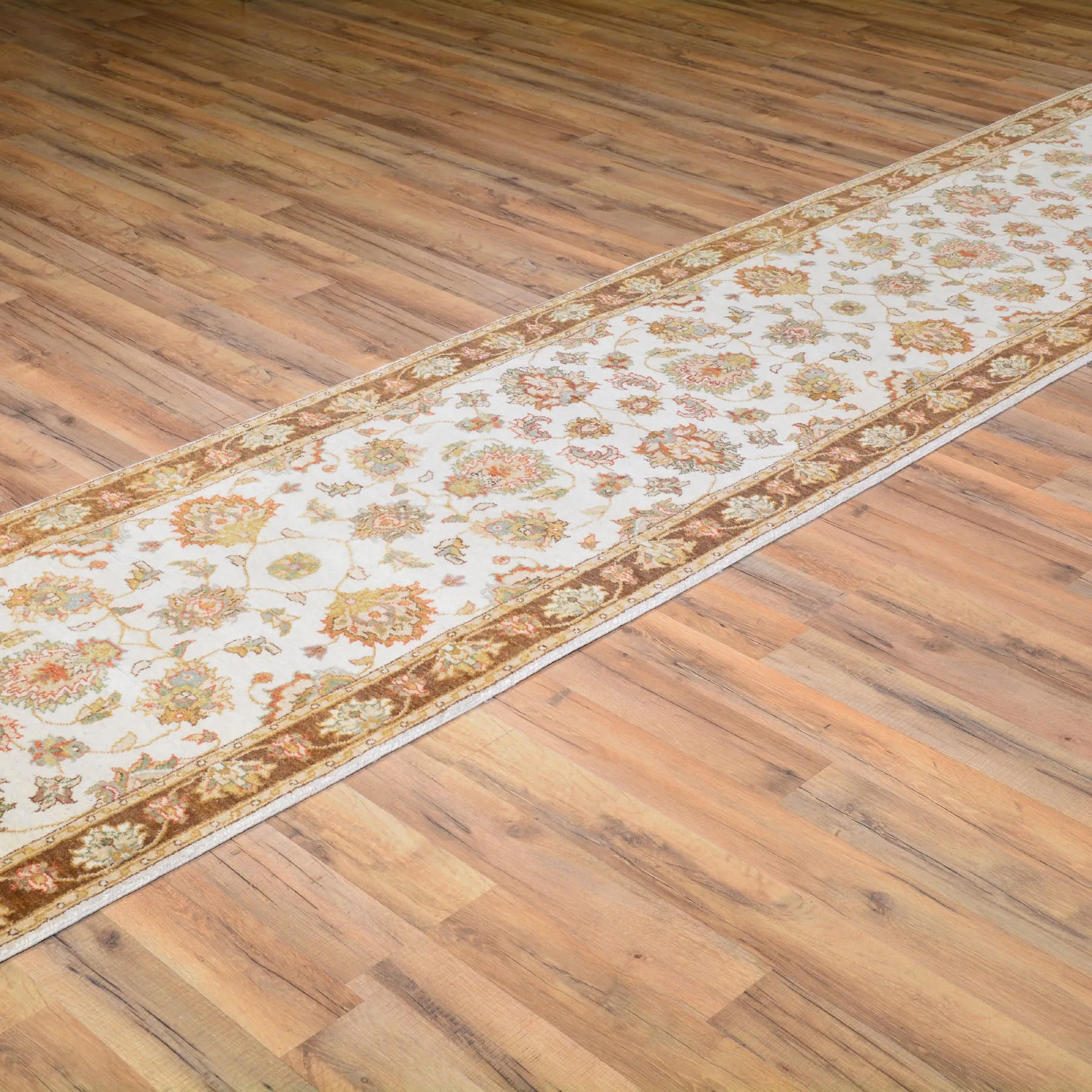 Hand-Knotted Peshawar Chobi Tribal Handmade 100% Wool Rug (Size 2.6 X 12.0) Cwrsf-402