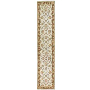 Hand-Knotted Peshawar Chobi Tribal Handmade 100% Wool Rug (Size 2.6 X 12.0) Cwrsf-402