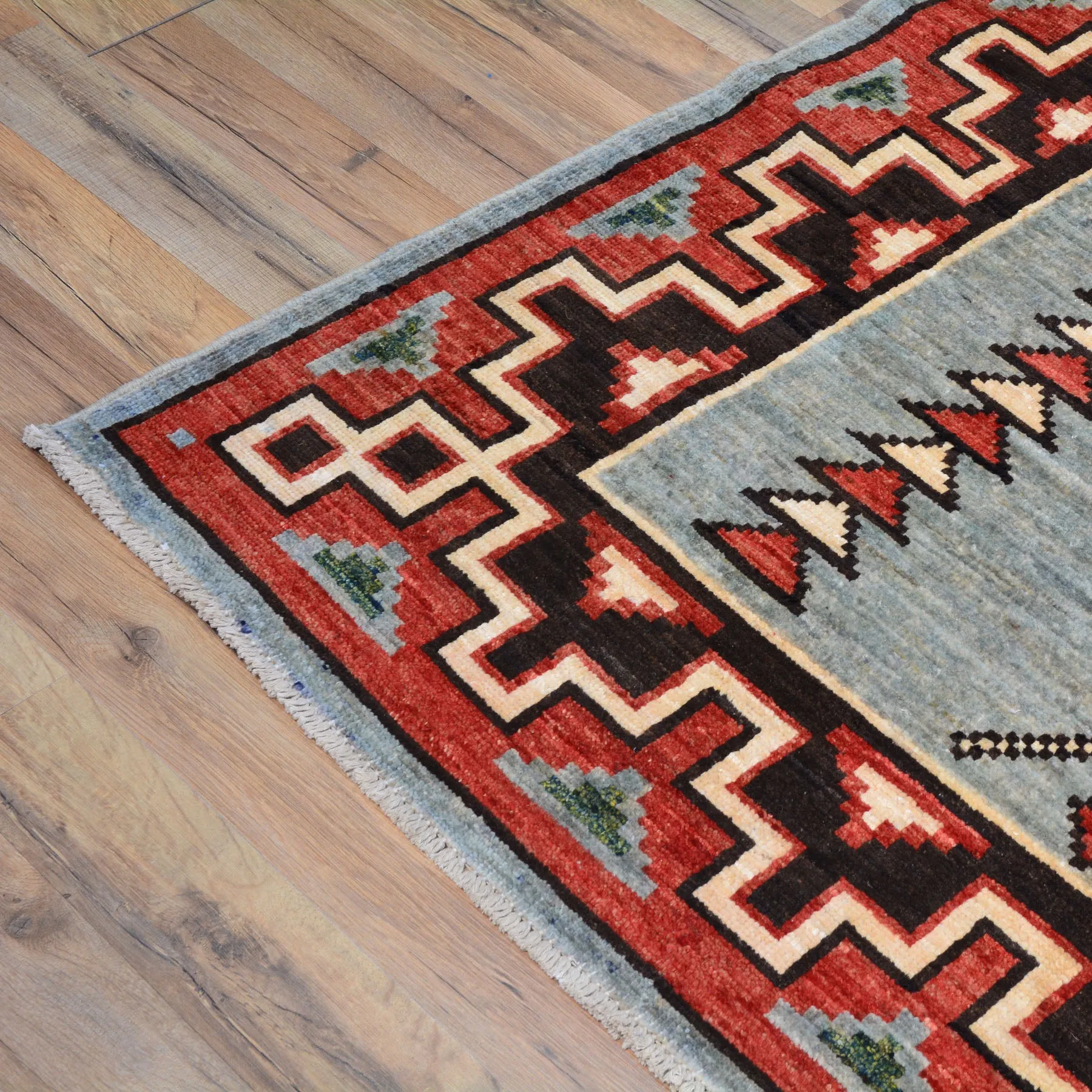 Hand-Knotted Peshawar Southwestern Design Handmade Wool Rug (Size 10.4 X 13.6) Cwral-9936
