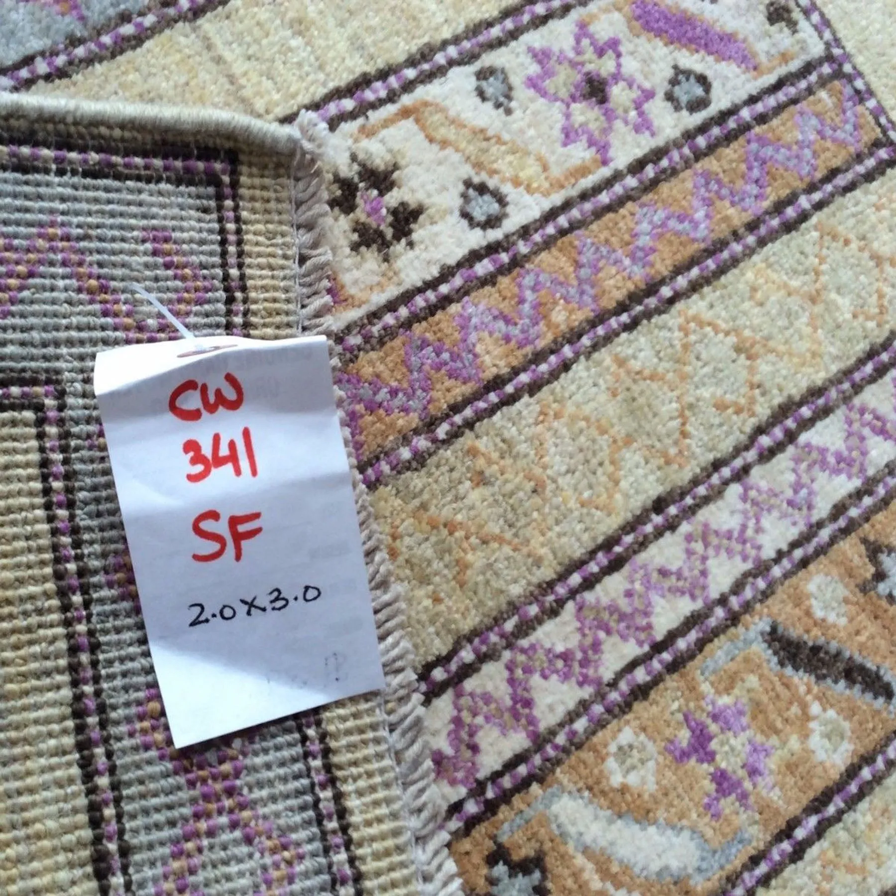 Hand-Knotted Peshawar Traditional Design Handmade Wool Rug (Size 2.0 X 3.0) Brrsf-1023