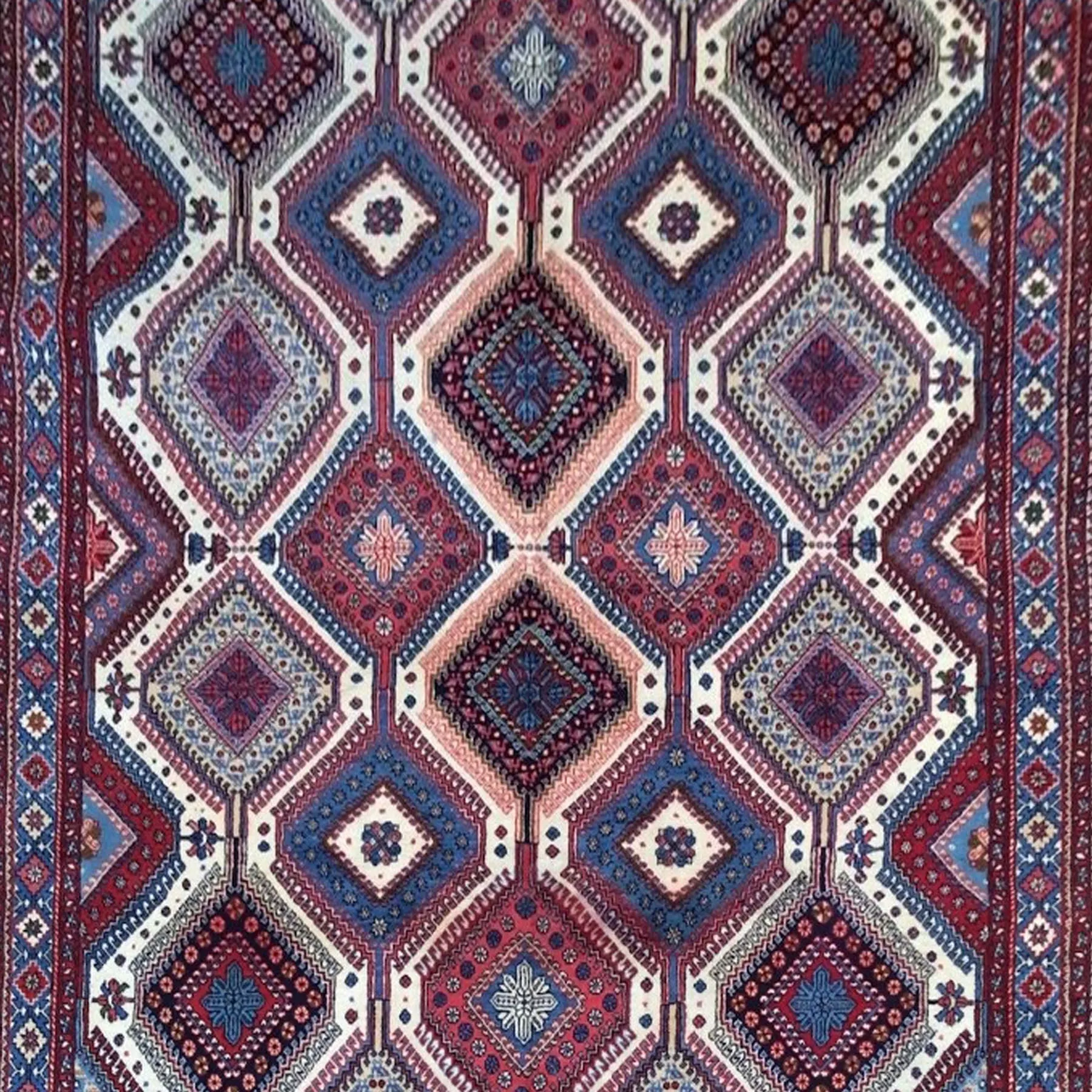 Hand-Knotted Pre Owned Tribal Wool Rug (Size 6.6 X 10.5) Brrsf-357