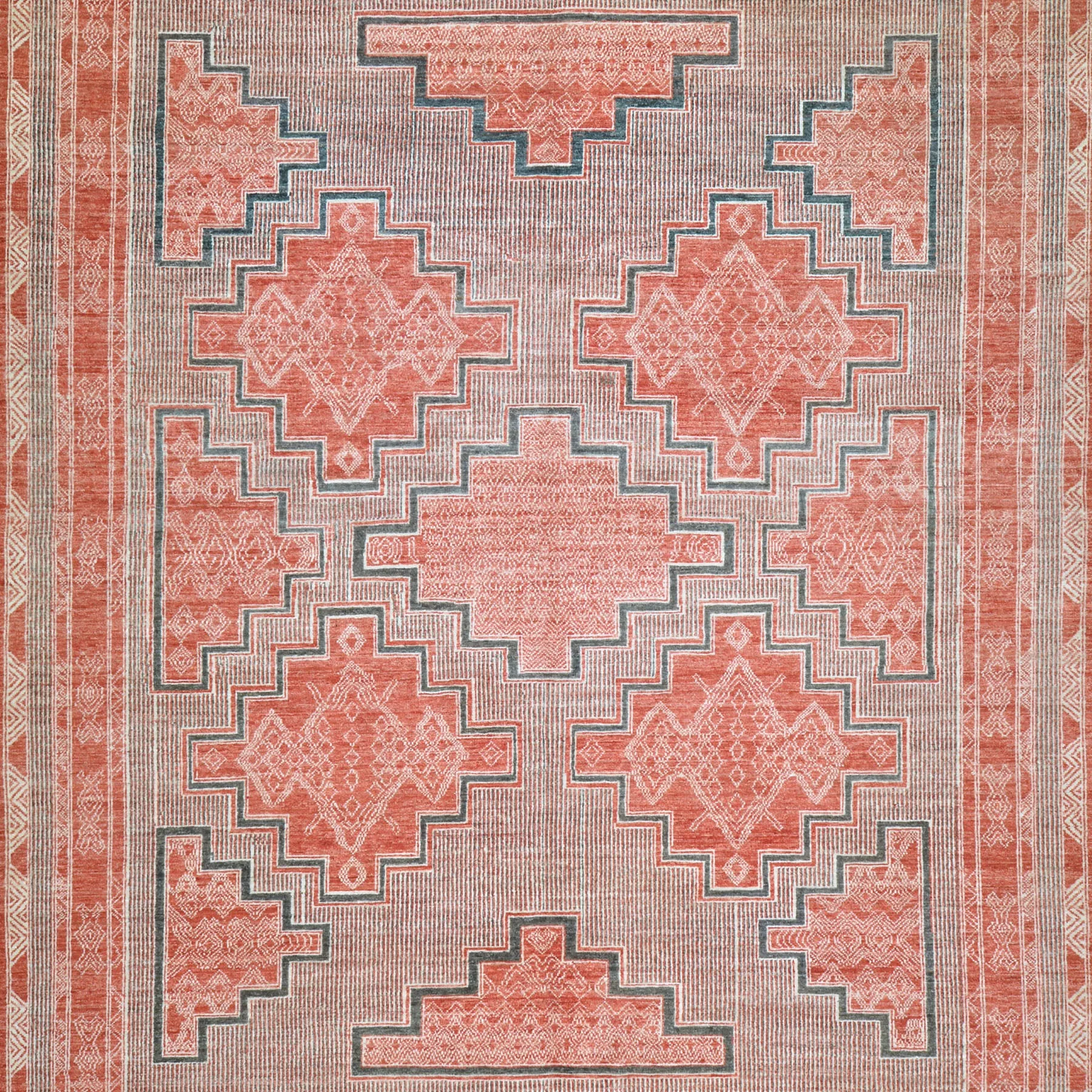 Hand-Knotted Southwestern Design Handmade Oriental Wool Rug (Size 8.0 X 9.8) Cwral-10323
