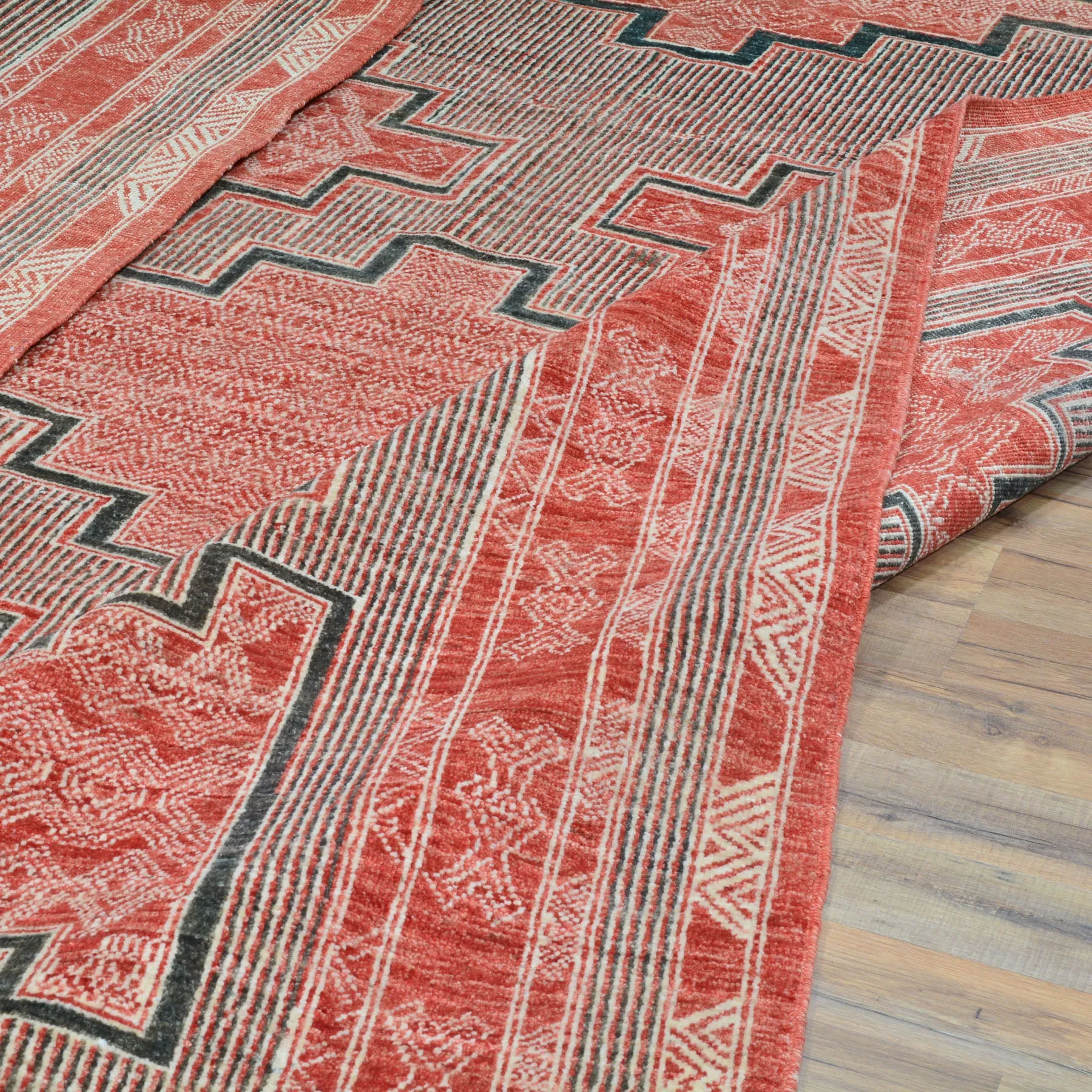 Hand-Knotted Southwestern Design Handmade Oriental Wool Rug (Size 8.0 X 9.8) Cwral-10323