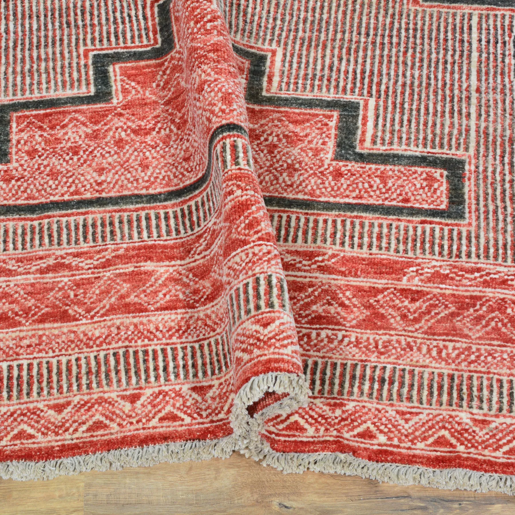 Hand-Knotted Southwestern Design Handmade Oriental Wool Rug (Size 8.0 X 9.8) Cwral-10323