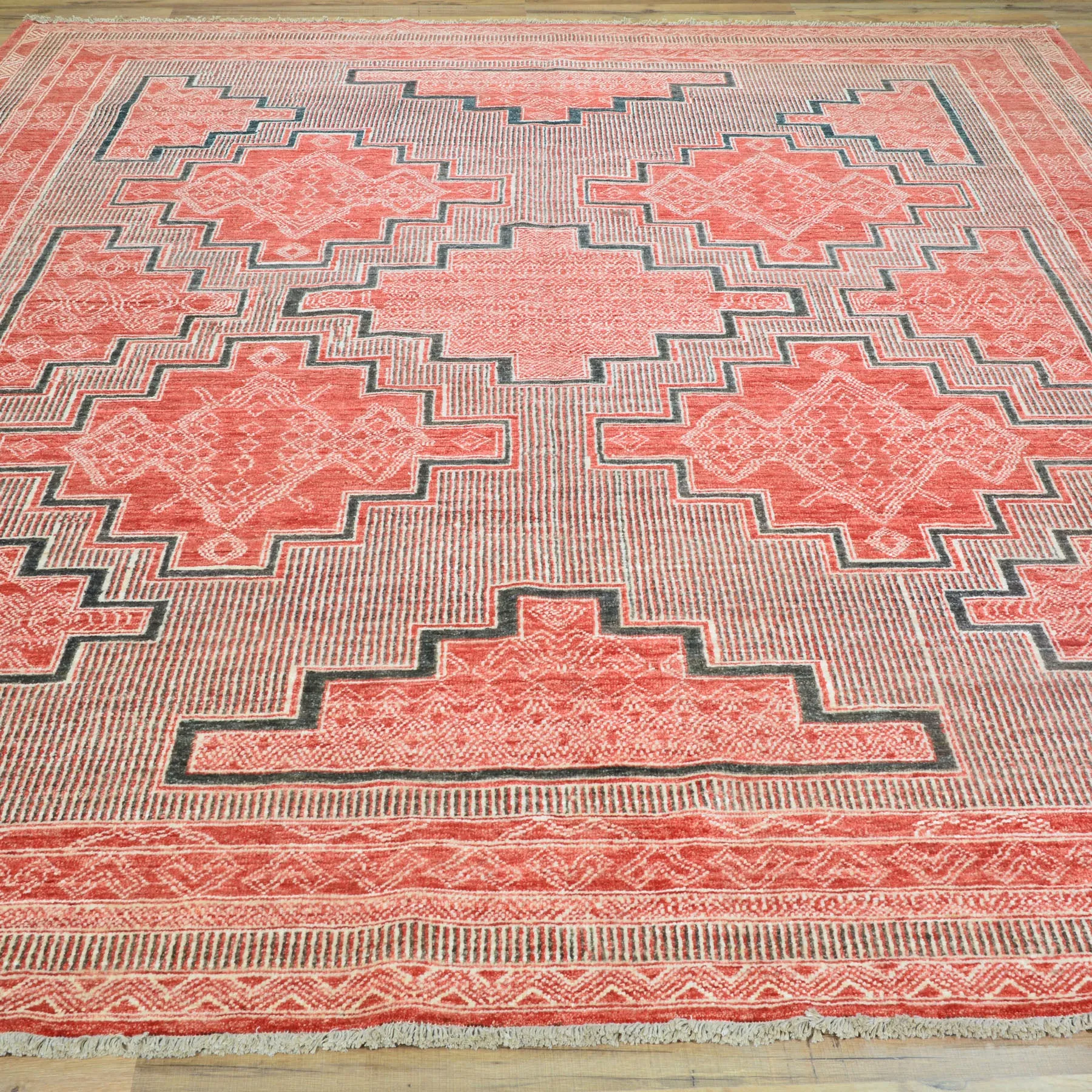 Hand-Knotted Southwestern Design Handmade Oriental Wool Rug (Size 8.0 X 9.8) Cwral-10323