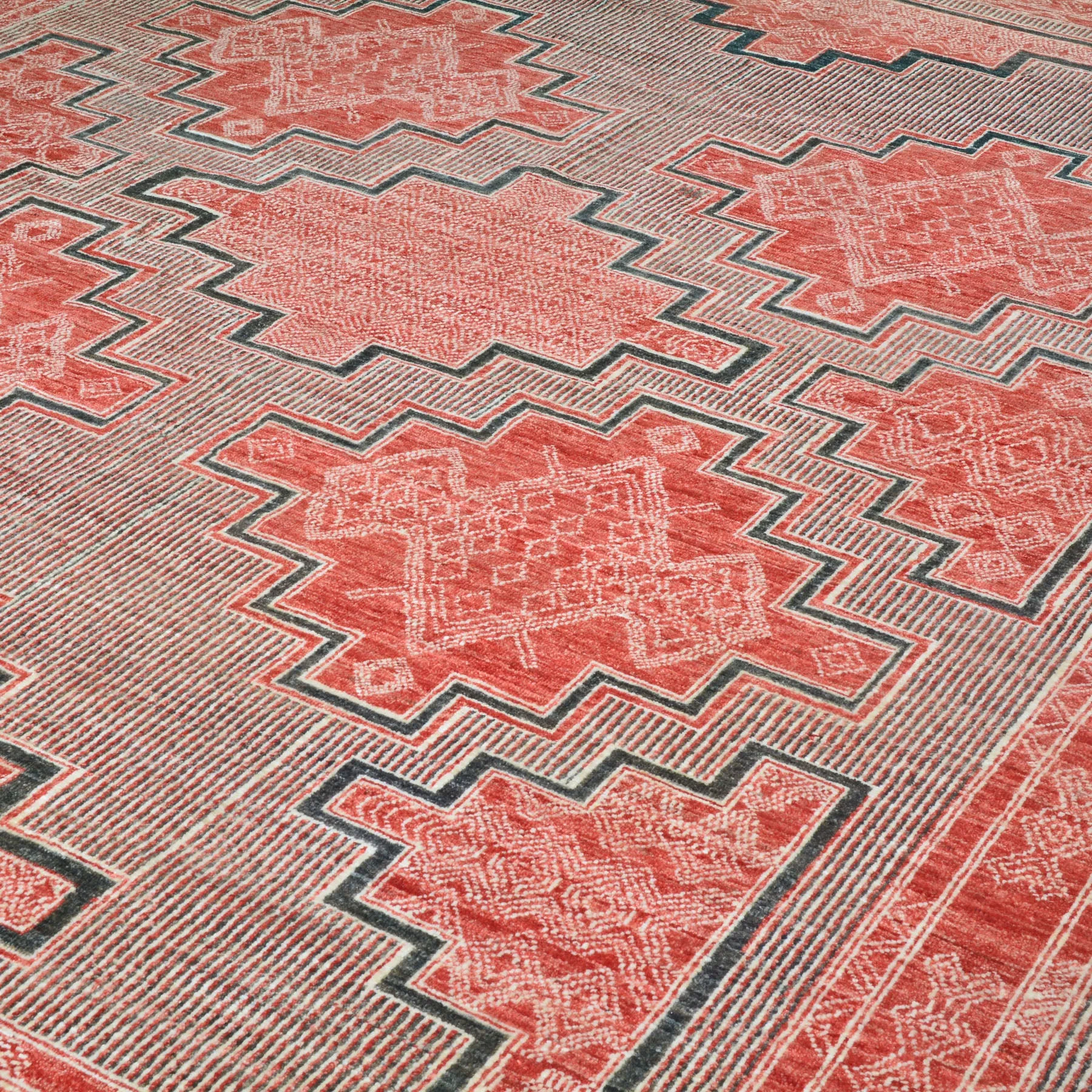 Hand-Knotted Southwestern Design Handmade Oriental Wool Rug (Size 8.0 X 9.8) Cwral-10323