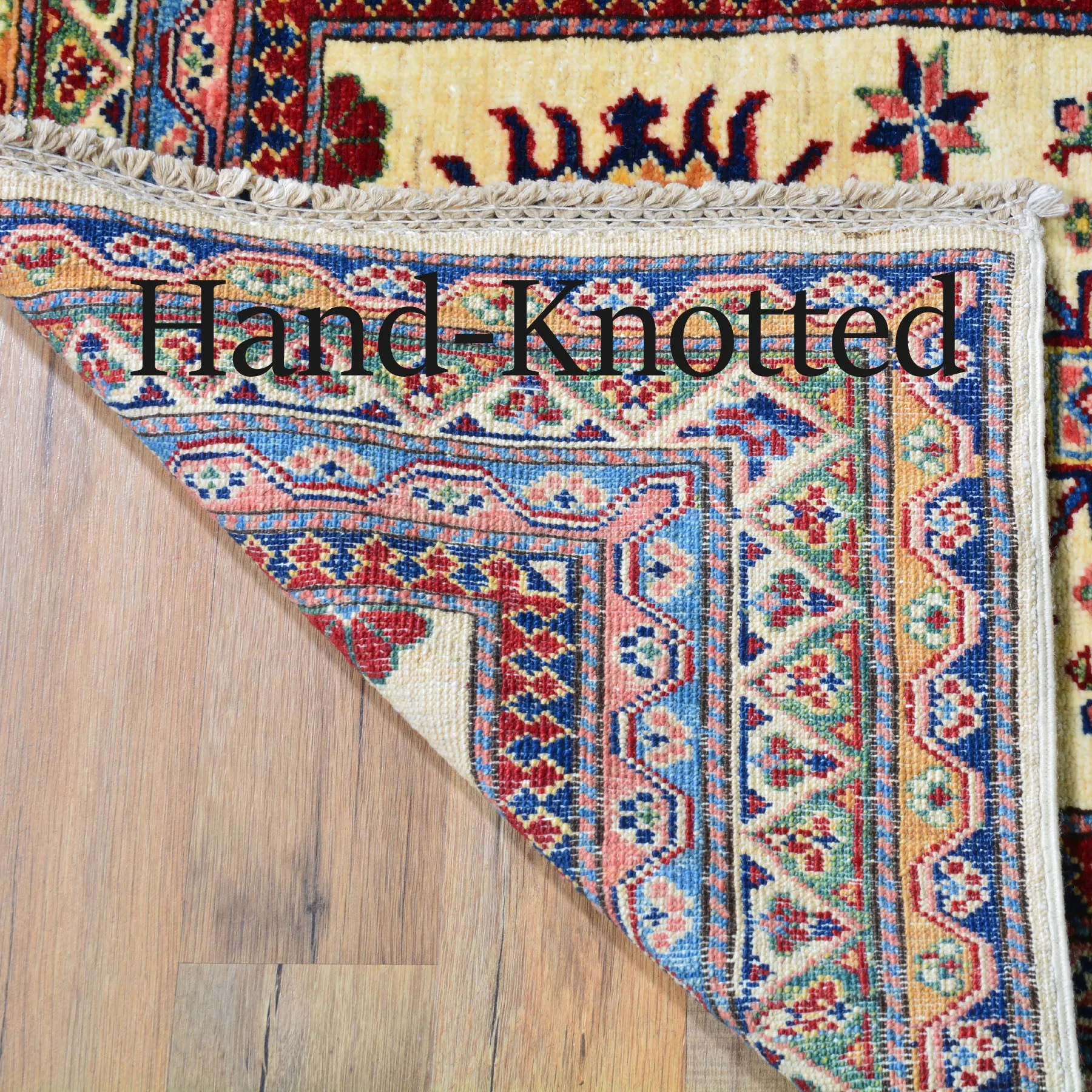 Hand-Knotted Super Kazak Caucasian Design 100% Wool Rug (Size 2.7 X 9.10) Brral-5397