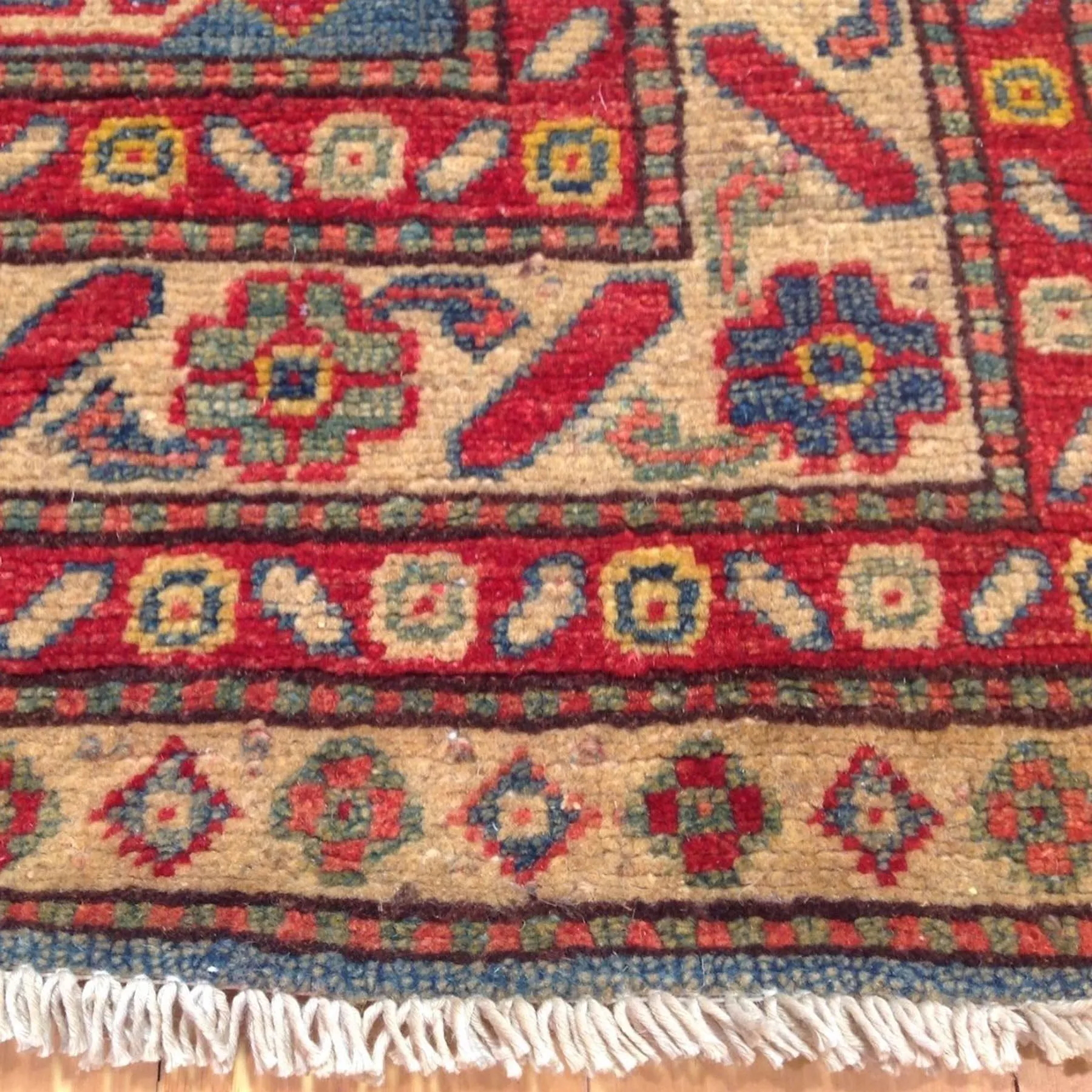 Hand-Knotted Super Kazak Design 100% Wool Rug Handmade (Size 2.9 X 10.9) Brral-1746