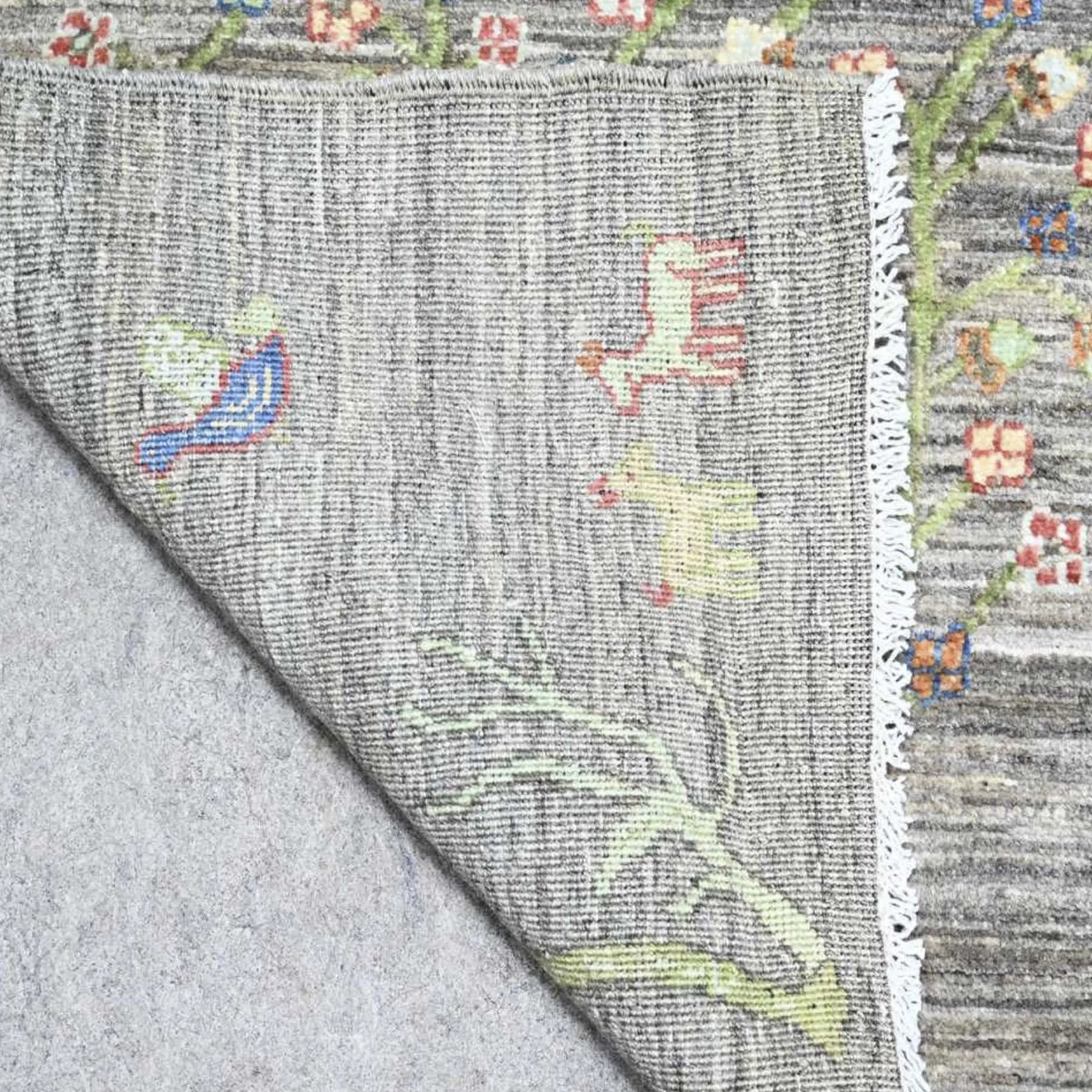 Hand-Knotted Tree Willow Design Modern Handmade Wool Rug (Size 8.0 X 9.5) Cwral-10563