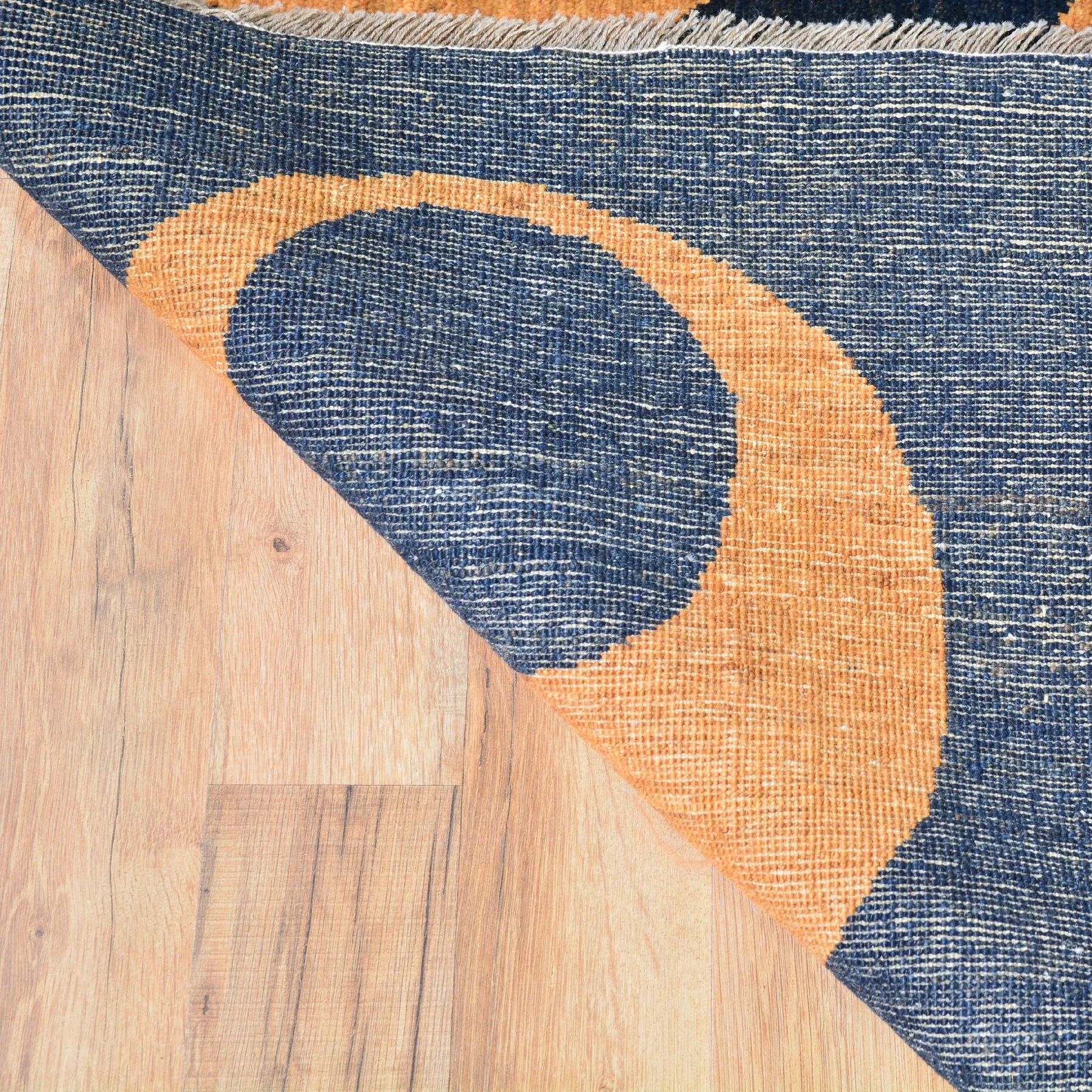 Hand-Knotted Tribal Gabbeh Modern Eye Ball Design Rug (Size 6.6 X 8.9) Brral-348