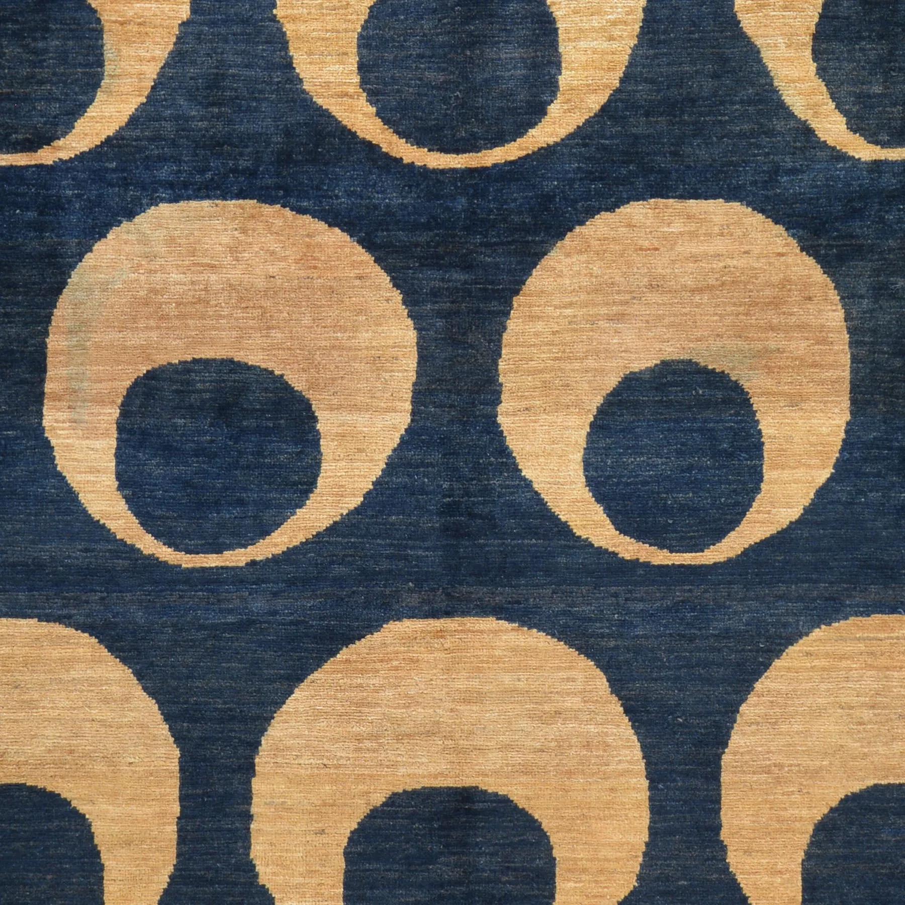 Hand-Knotted Tribal Gabbeh Modern Eye Ball Design Rug (Size 6.6 X 8.9) Brral-348