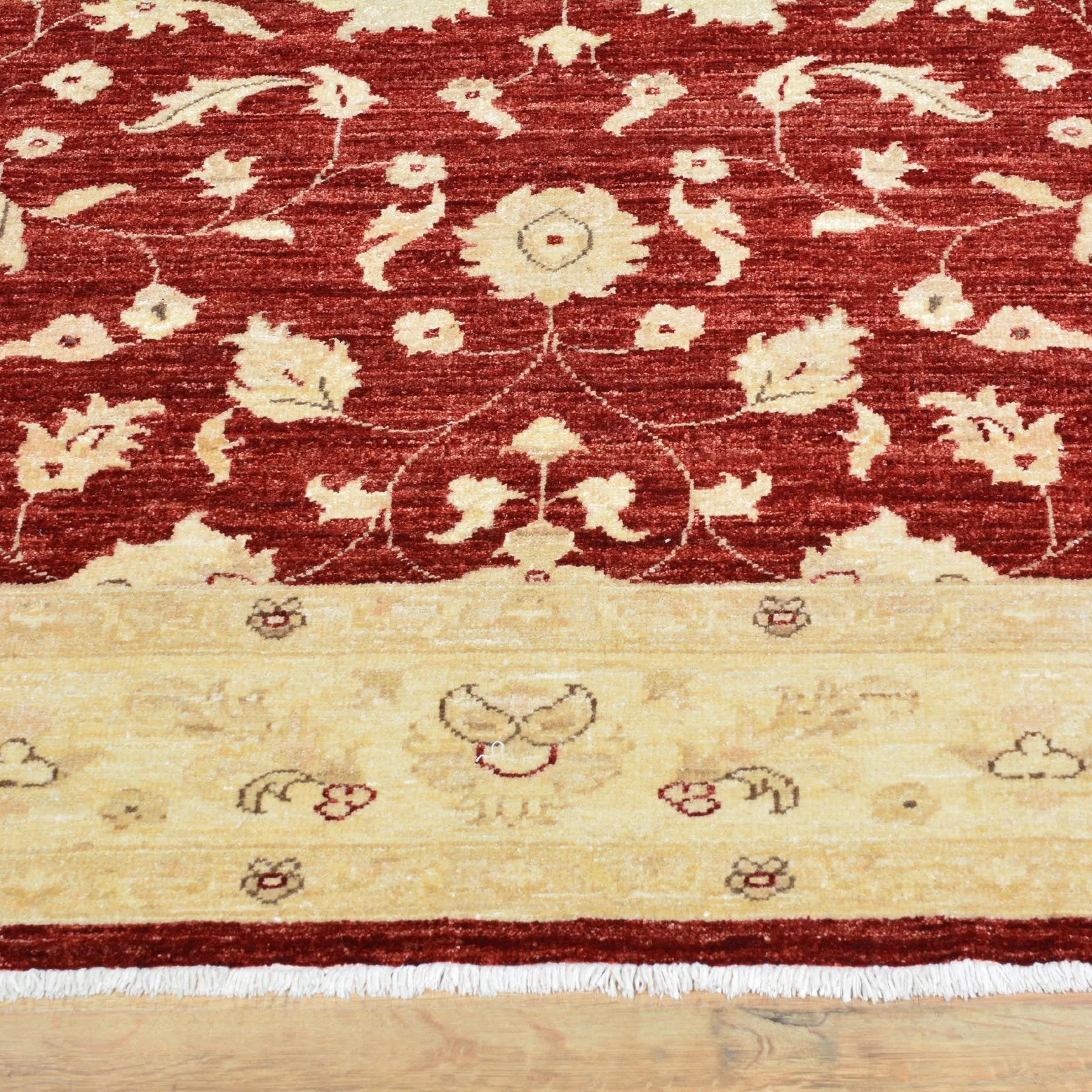 Hand-Knotted Tribal Peshawar Wool Traditional Design Rug (Size 6.2 X 9.0) Brral-3975