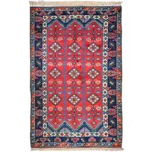 Hand-Knotted Turkish Taban Traditional Tribal Handmade Wool Rug (Size 6.7 X 10.2) Cwral-6816