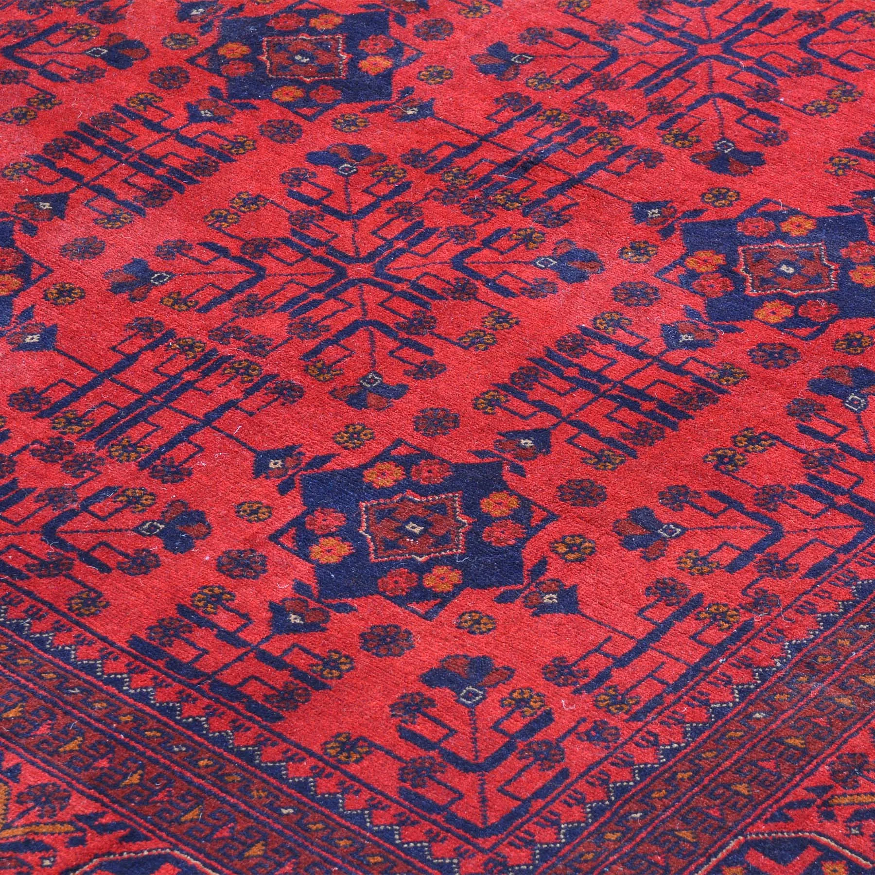 Hand-Knotted Turkmen Handmade Tribal Traditional Afghan Rug (Size 5.1 X 6.7) Brral-6501