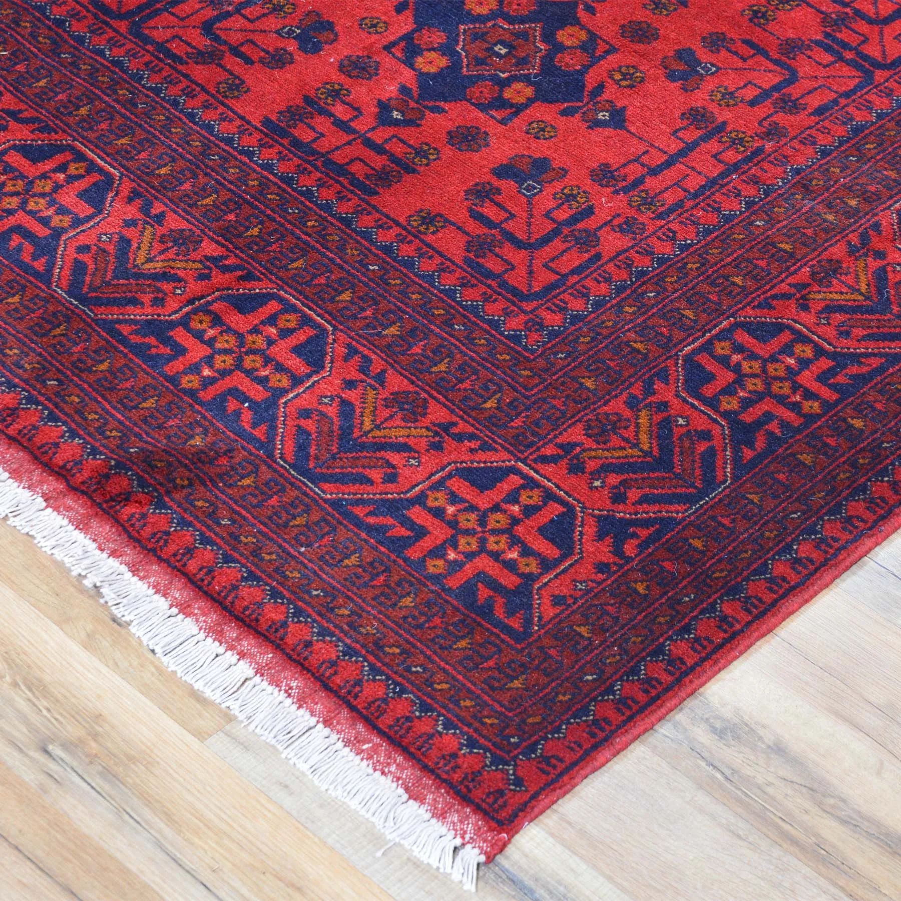 Hand-Knotted Turkmen Handmade Tribal Traditional Afghan Rug (Size 5.1 X 6.7) Brral-6501