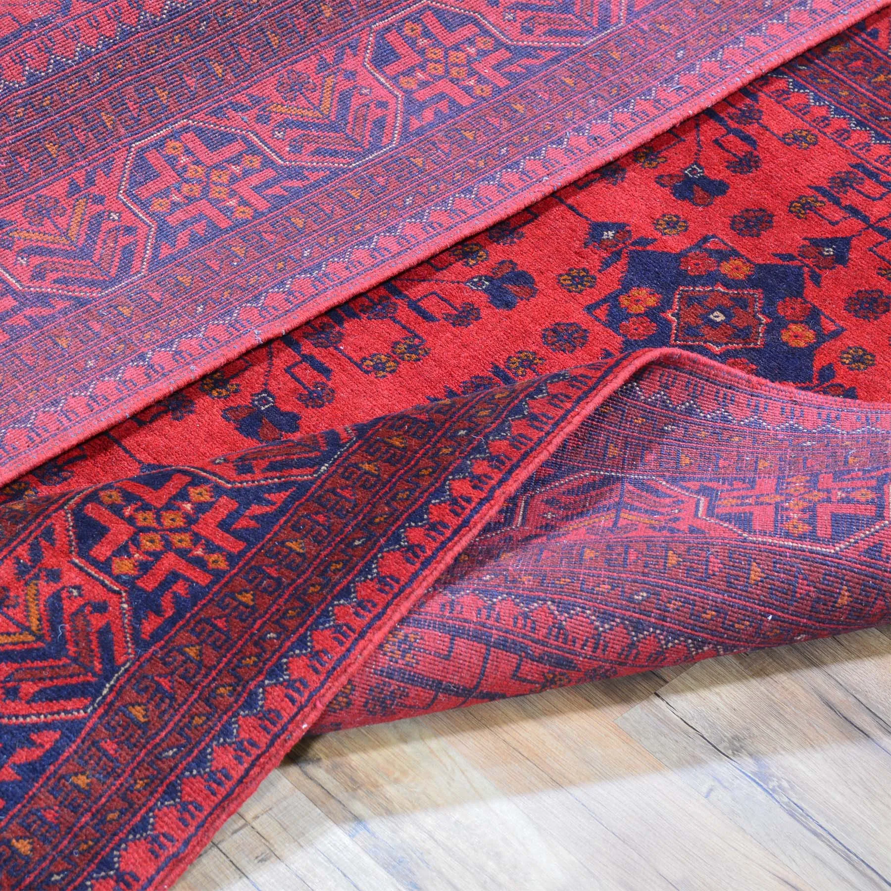 Hand-Knotted Turkmen Handmade Tribal Traditional Afghan Rug (Size 5.1 X 6.7) Brral-6501