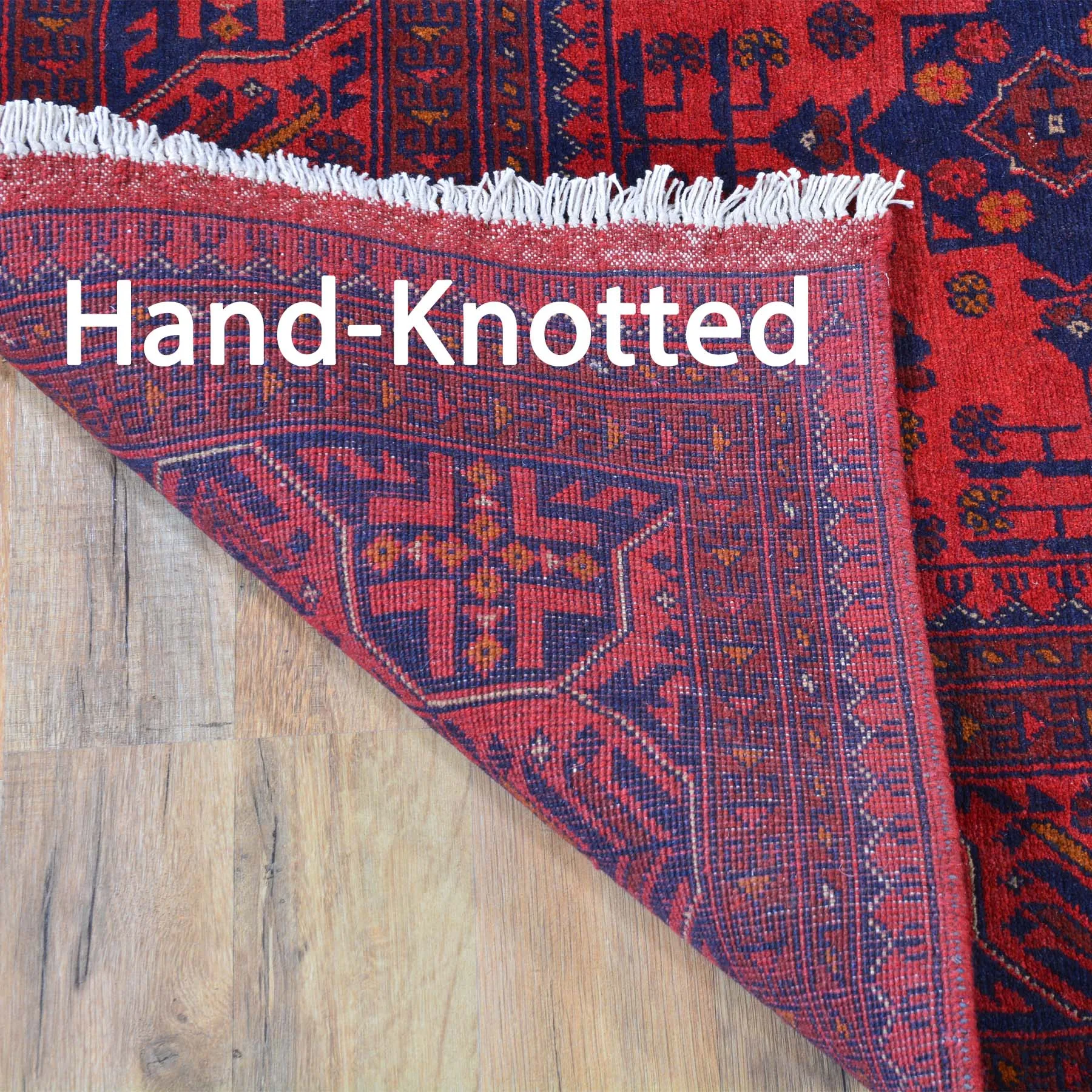 Hand-Knotted Turkmen Handmade Tribal Traditional Afghan Rug (Size 5.1 X 6.7) Brral-6501