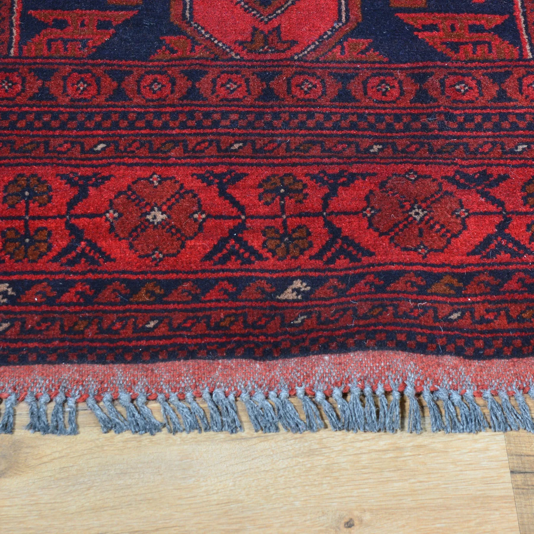 Hand-Knotted Turkmen Handmade Tribal Traditional Rug (Size 3.7 X 5.2) CWral-7764