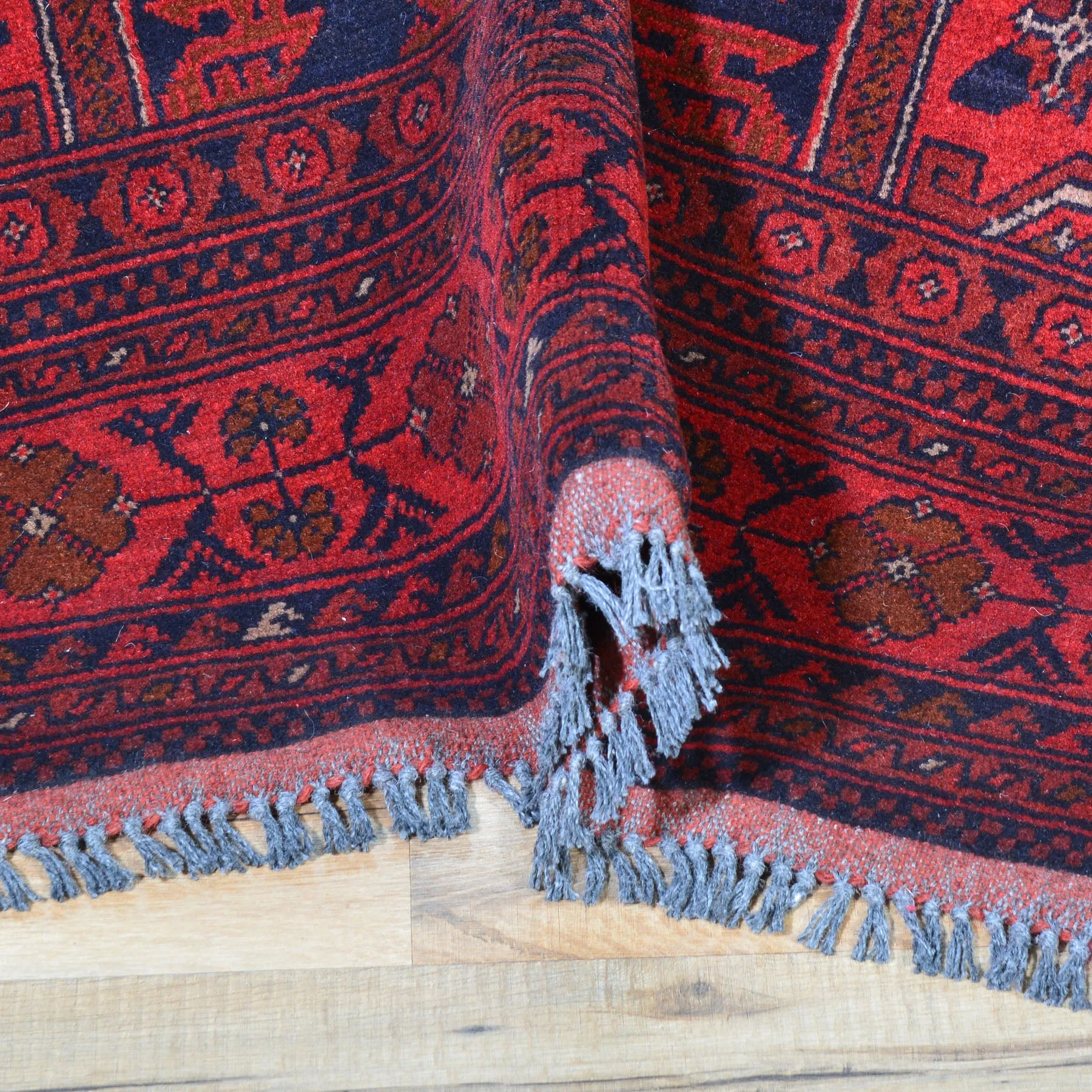 Hand-Knotted Turkmen Handmade Tribal Traditional Rug (Size 3.7 X 5.2) CWral-7764