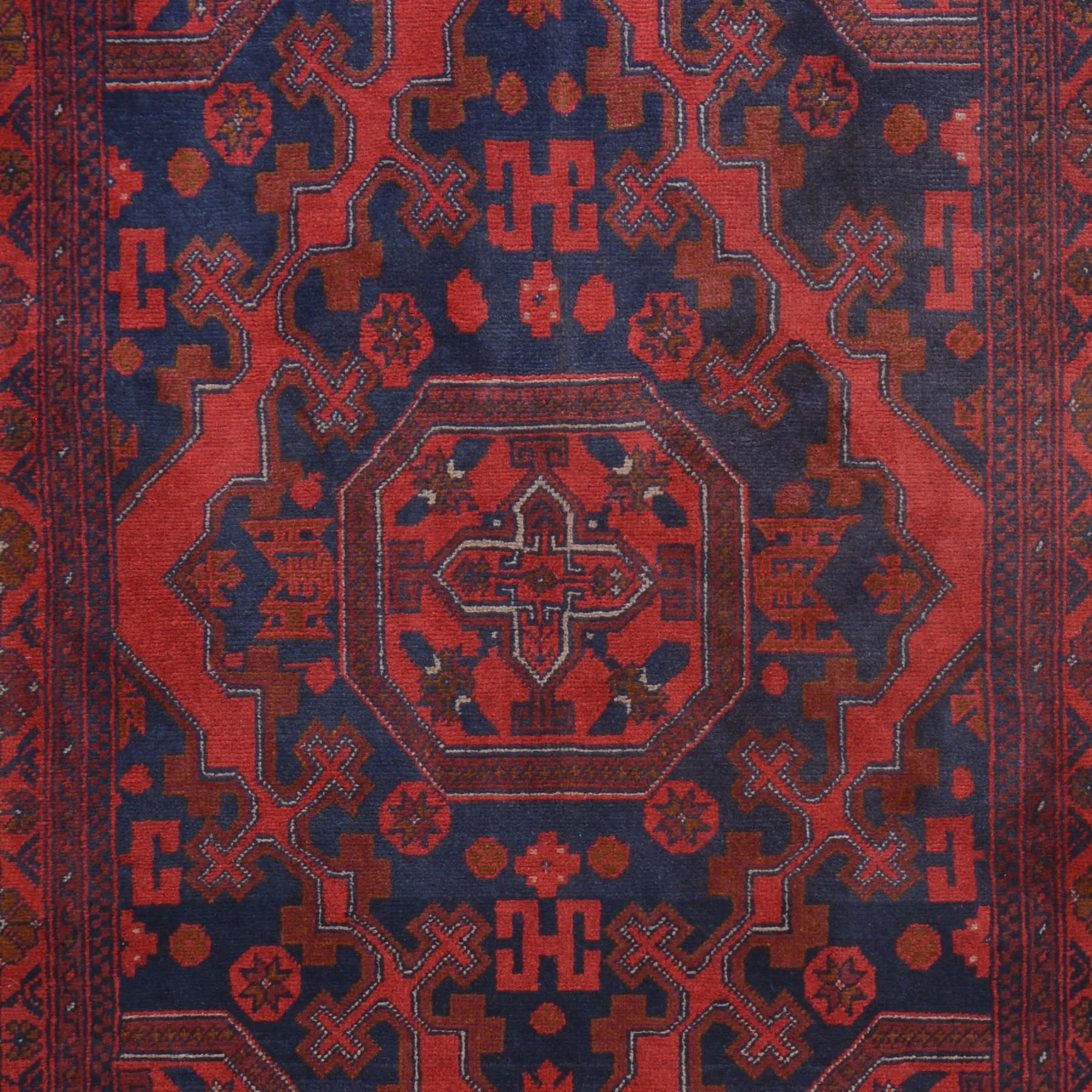 Hand-Knotted Turkmen Handmade Tribal Traditional Rug (Size 3.7 X 5.2) CWral-7764