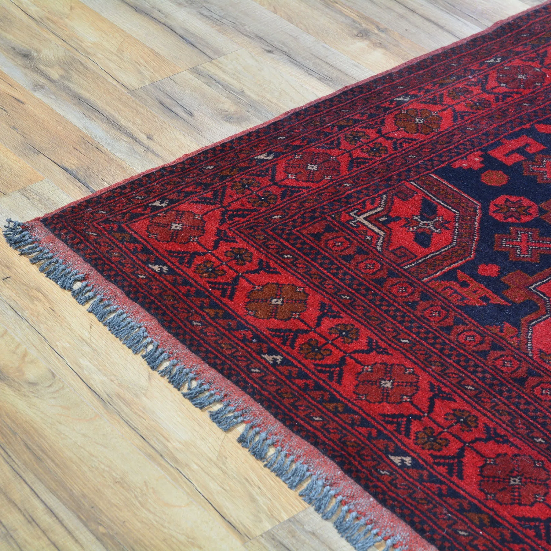 Hand-Knotted Turkmen Handmade Tribal Traditional Rug (Size 3.7 X 5.2) CWral-7764
