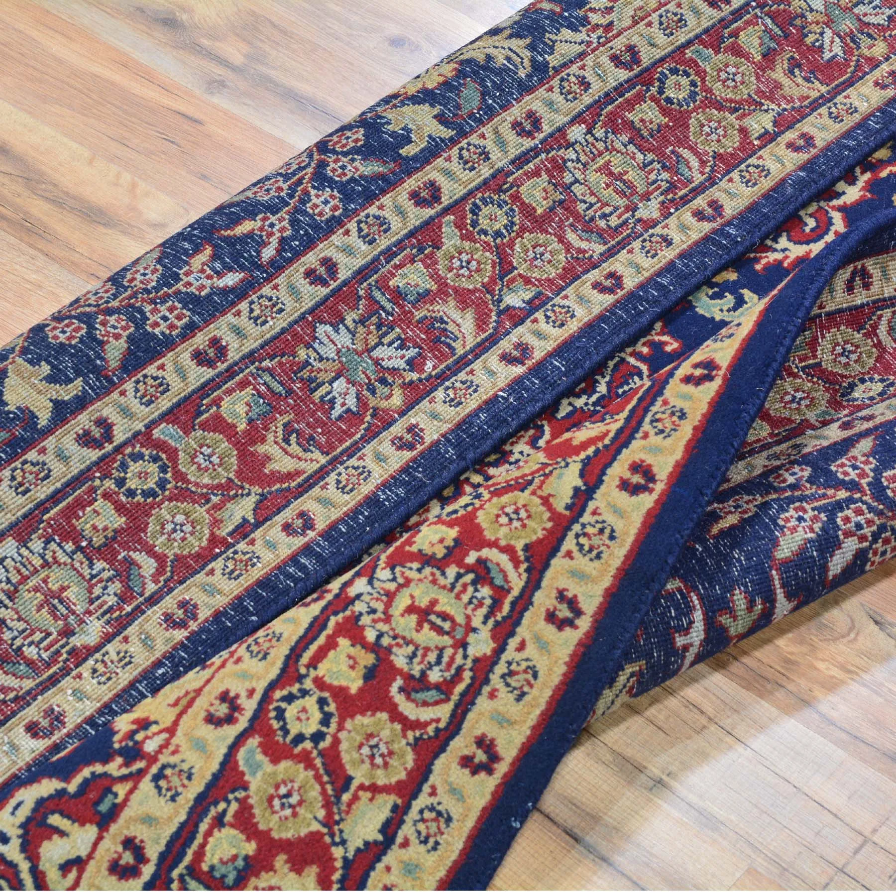 Hand-Knotted T.Wash Mahal Design Wool Rug (Size 3.6 X 5.10) Cwral-639